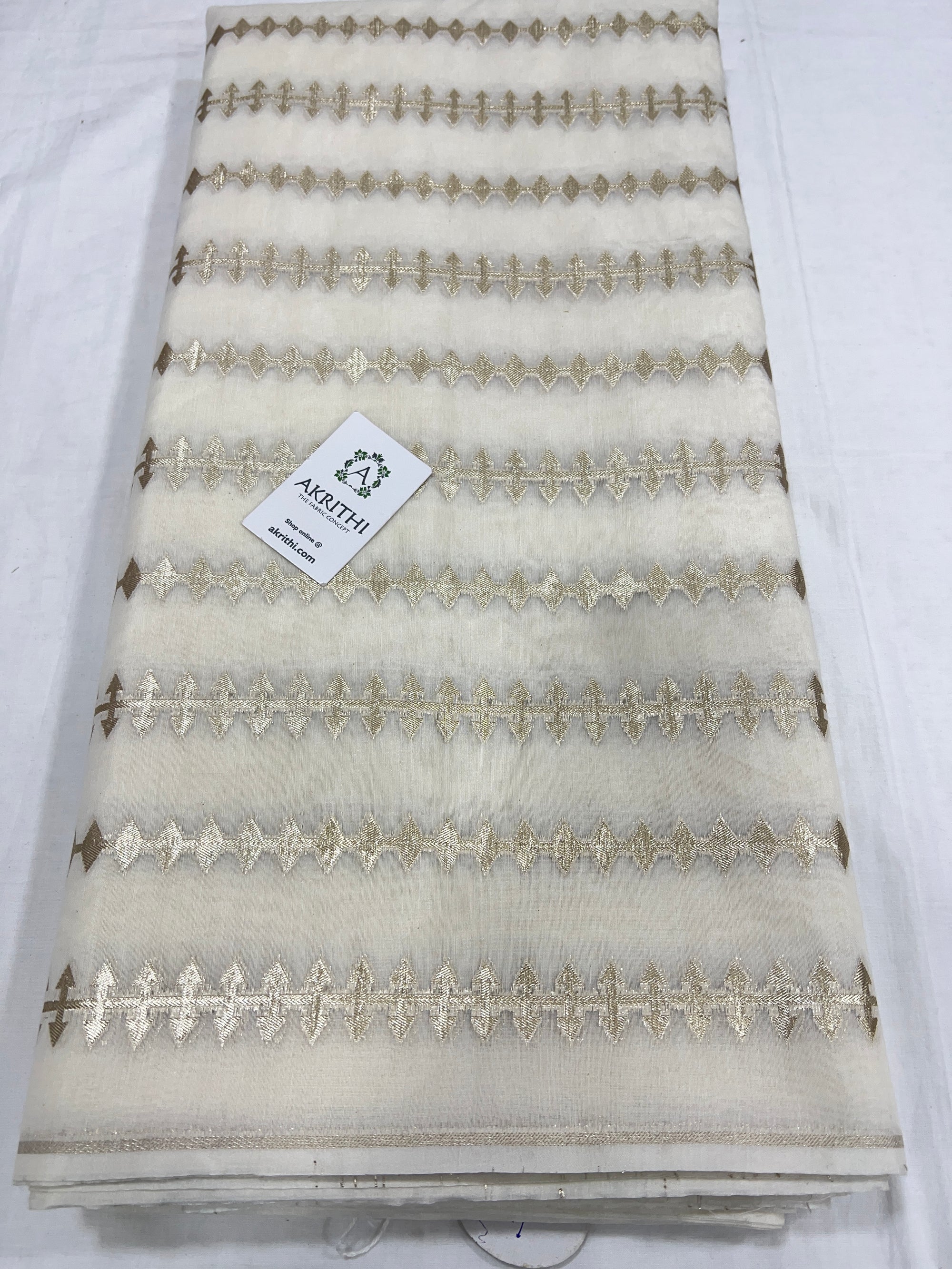 Dyeable banarasi Handloom chanderi lurex fabric