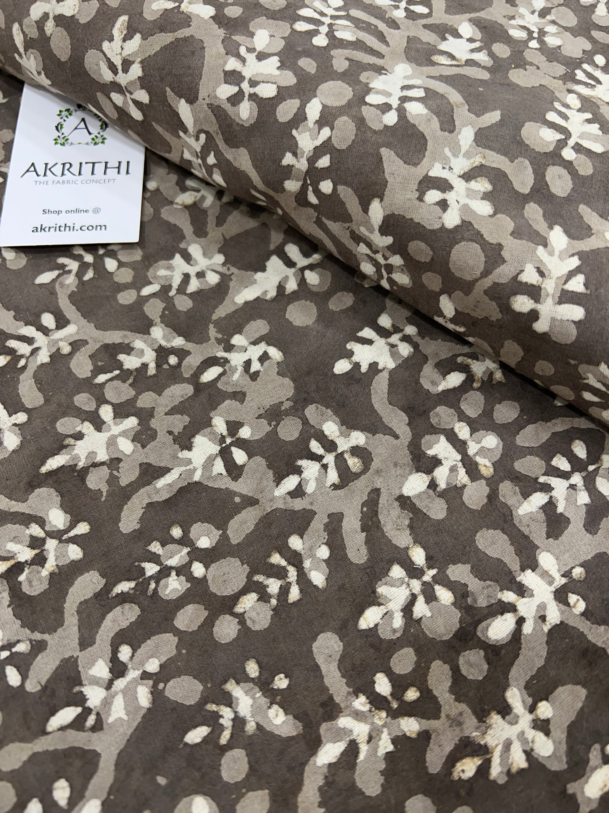 Dabu printed pure cotton fabric