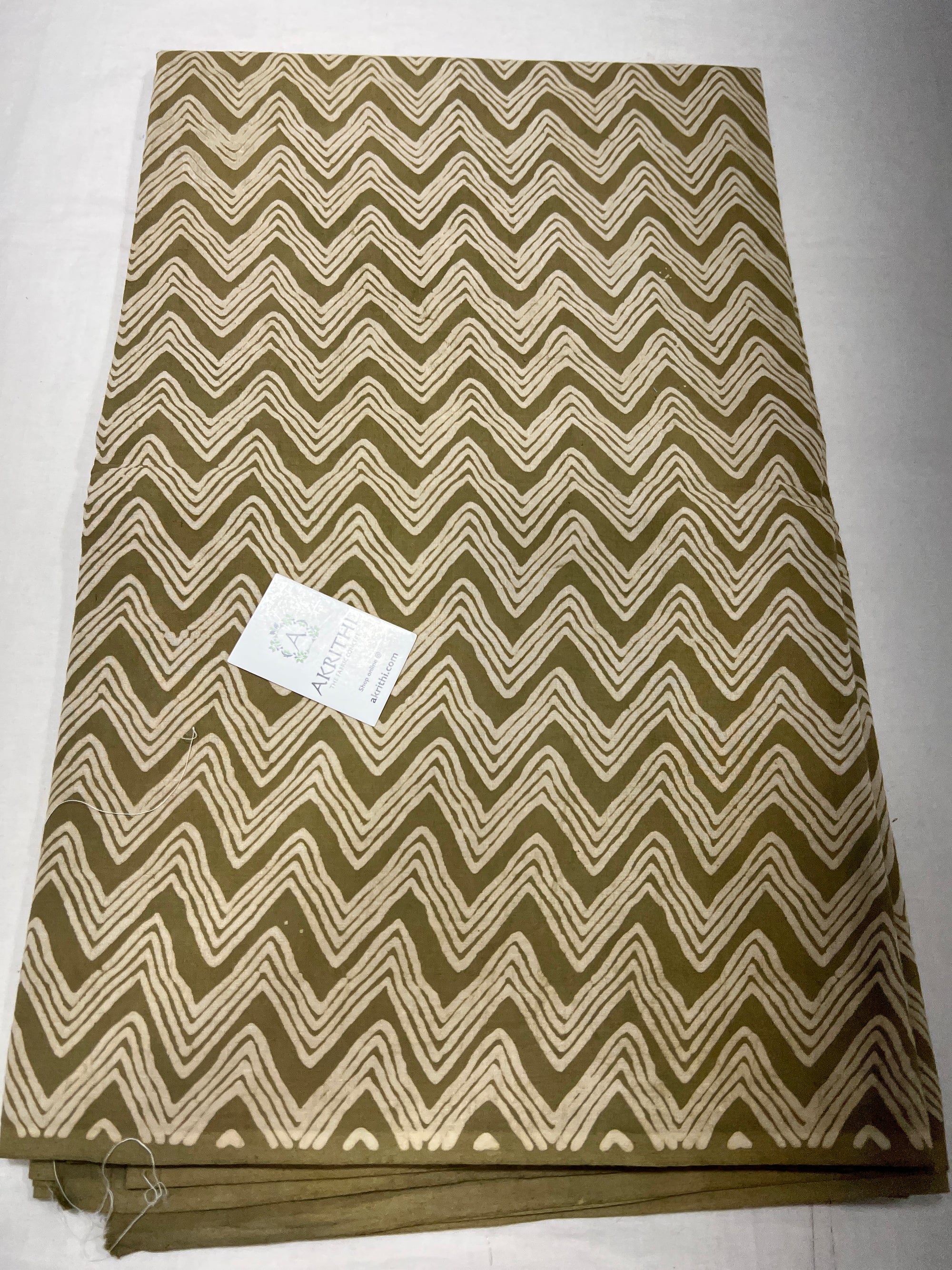 Dabu block Printed pure cotton fabric