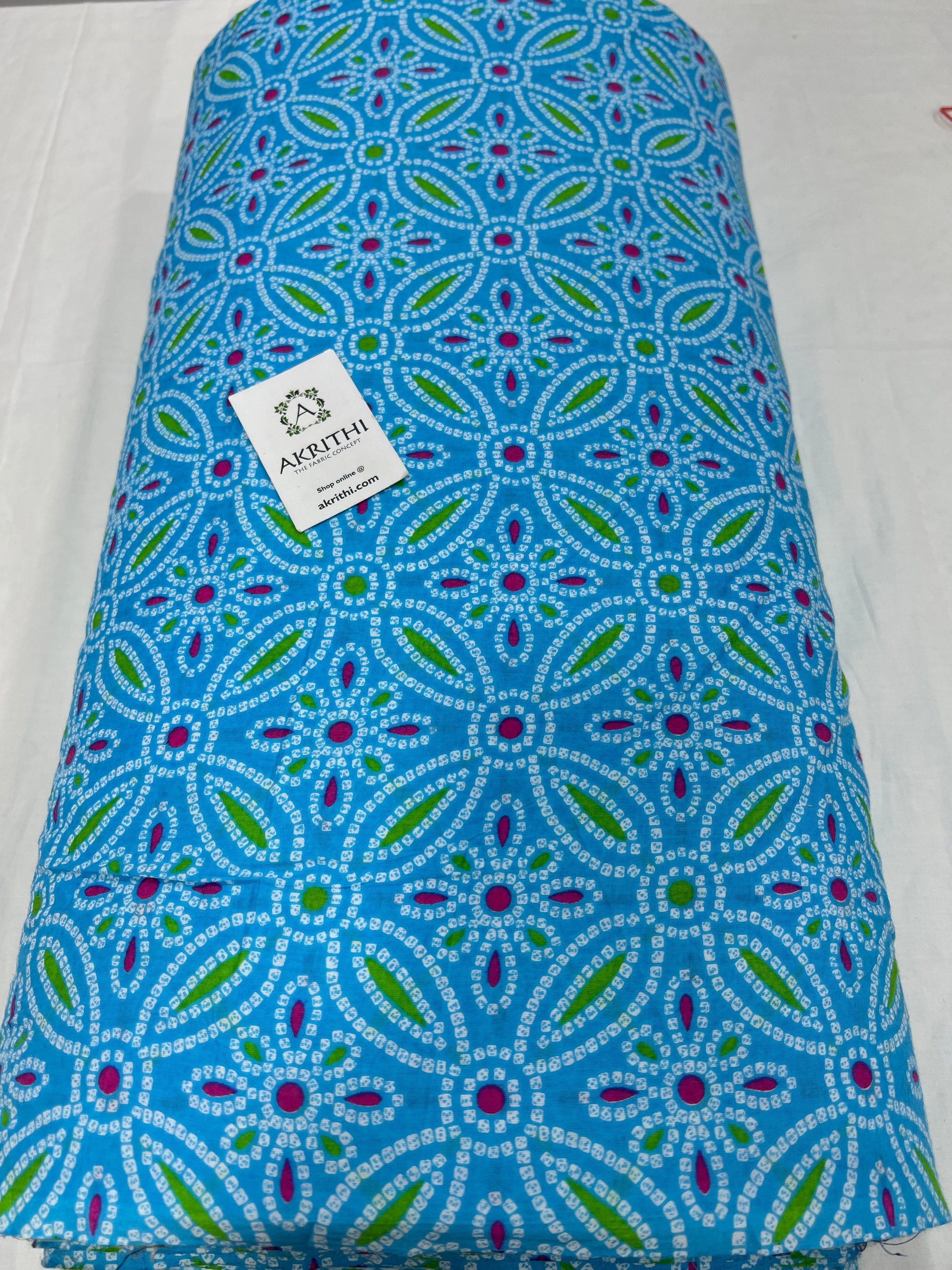 Printed pure cotton fabric