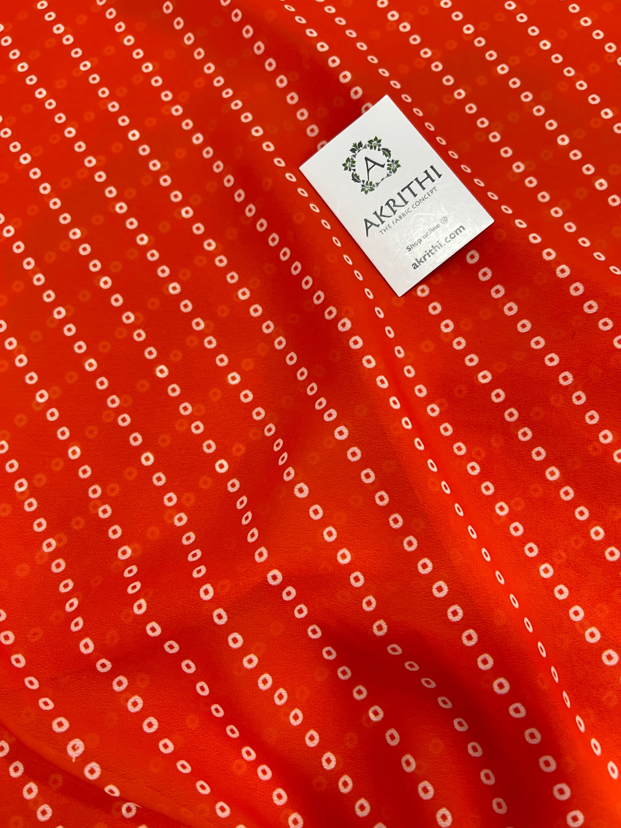 Digital floral printed georgette fabric