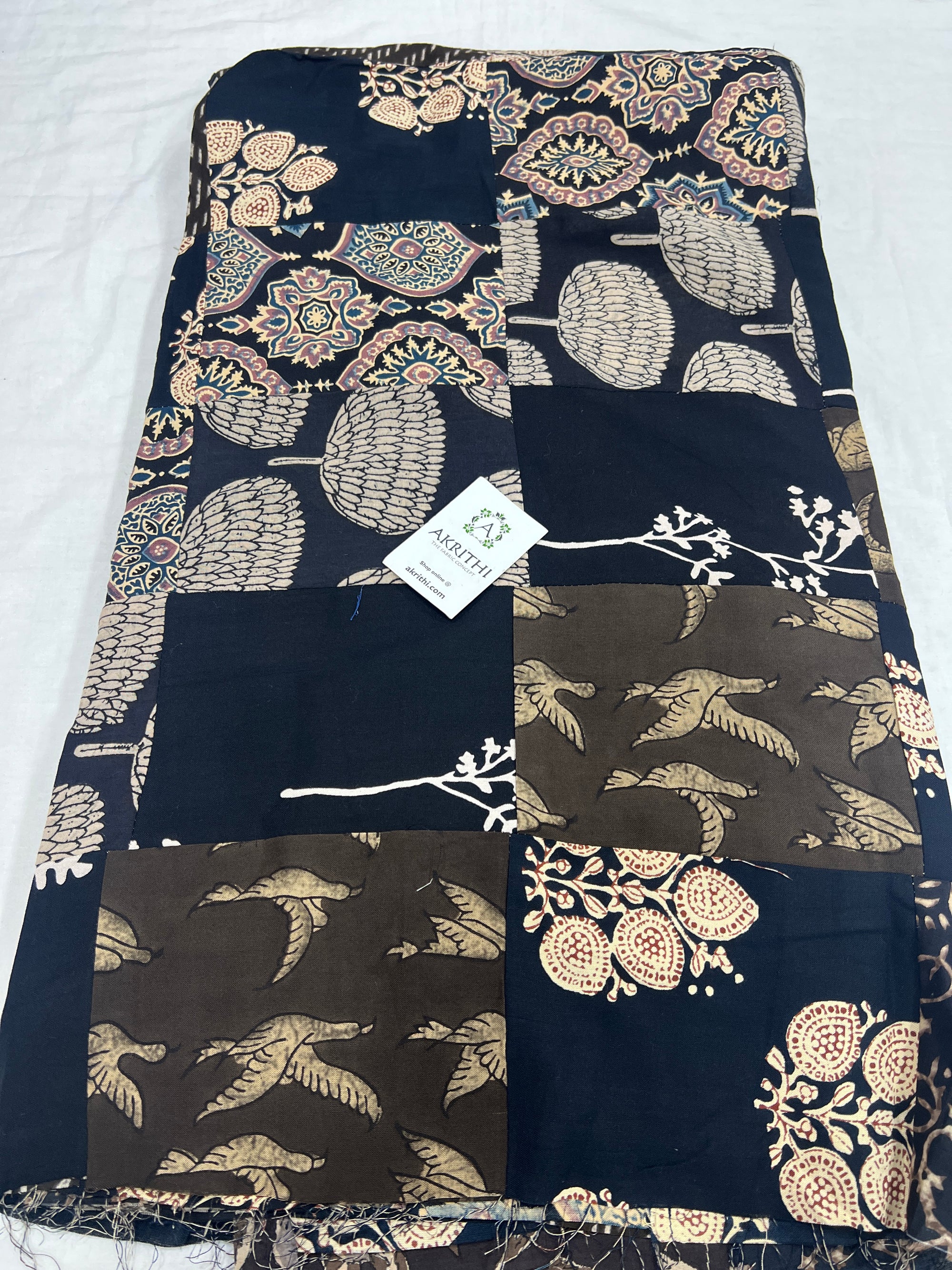 Patch work pure cotton fabric