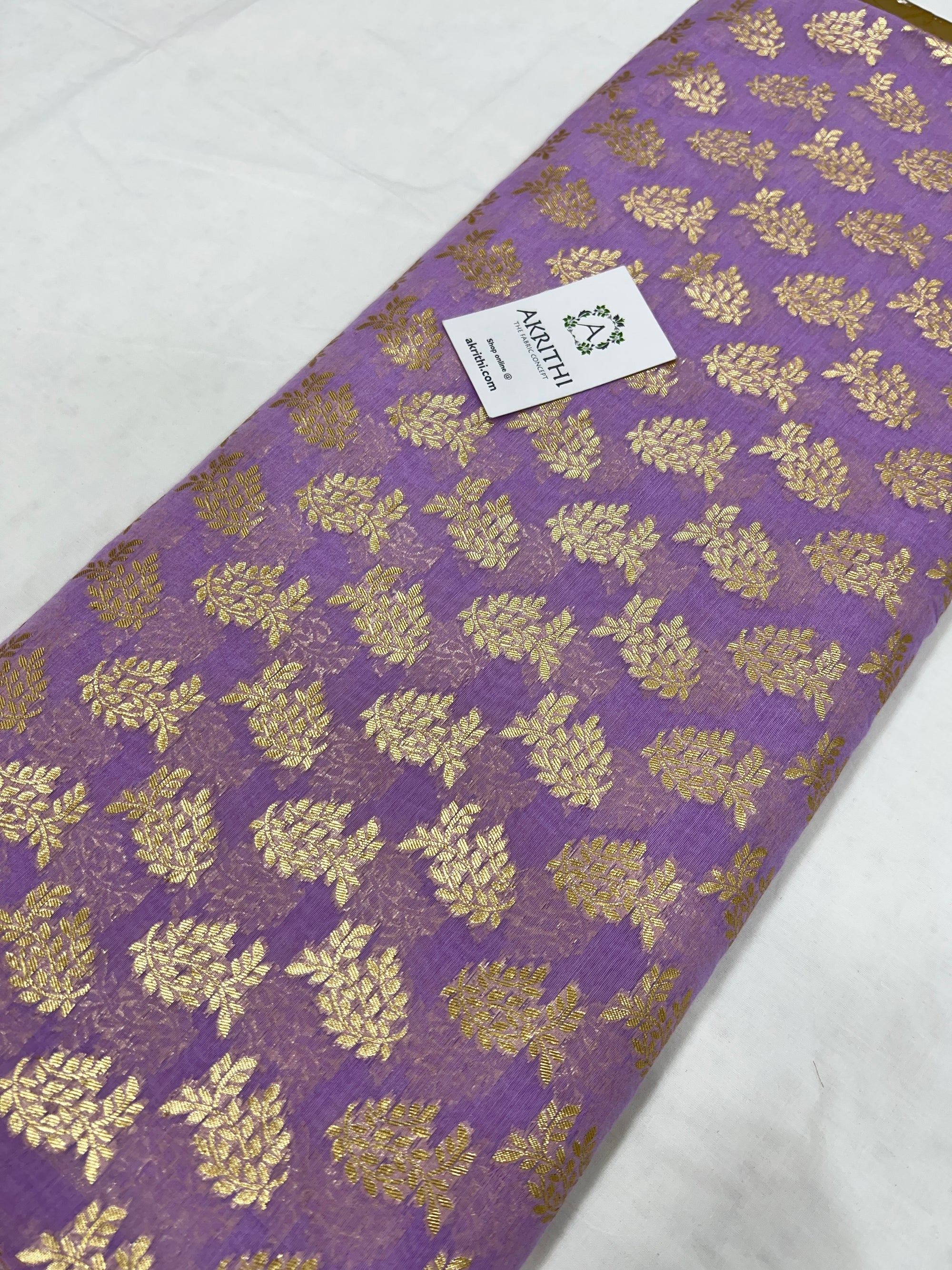 Banarasi chanderi cotton lurex fabric