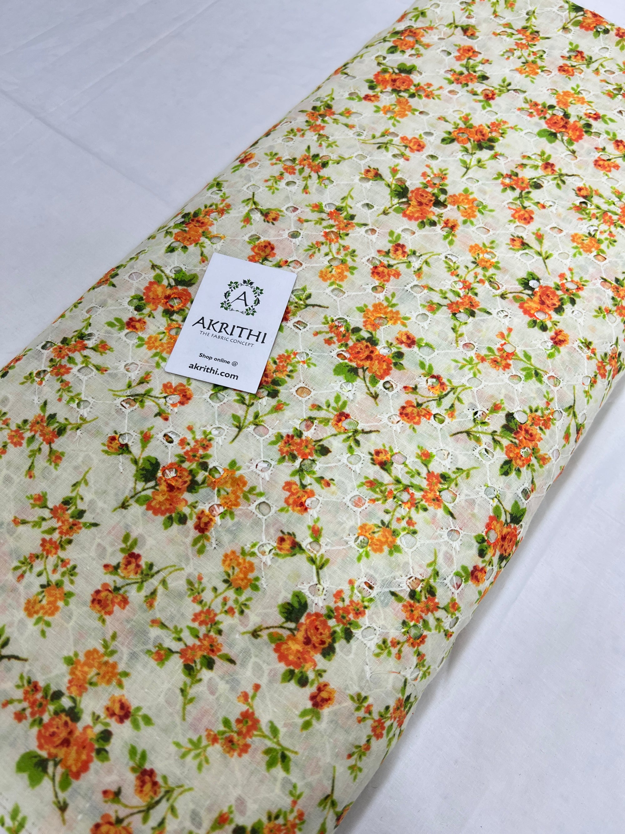 Printed Hakoba cotton fabric