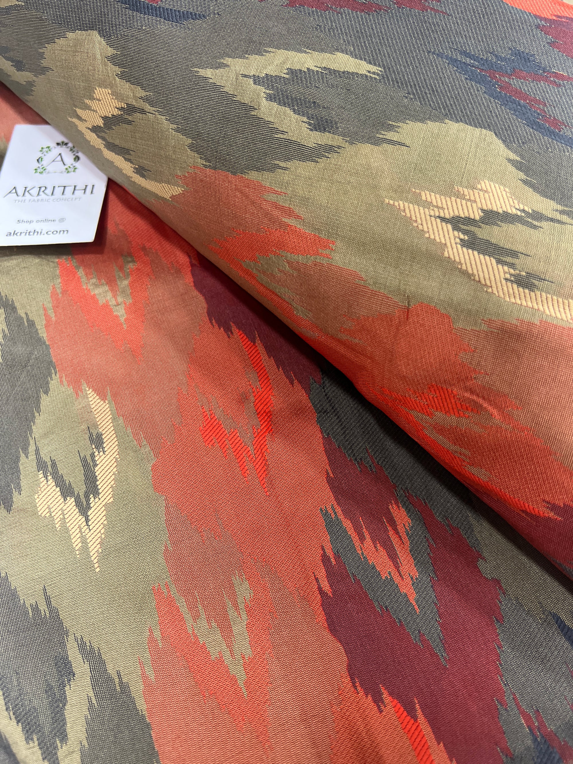 Woven semi silk fabric