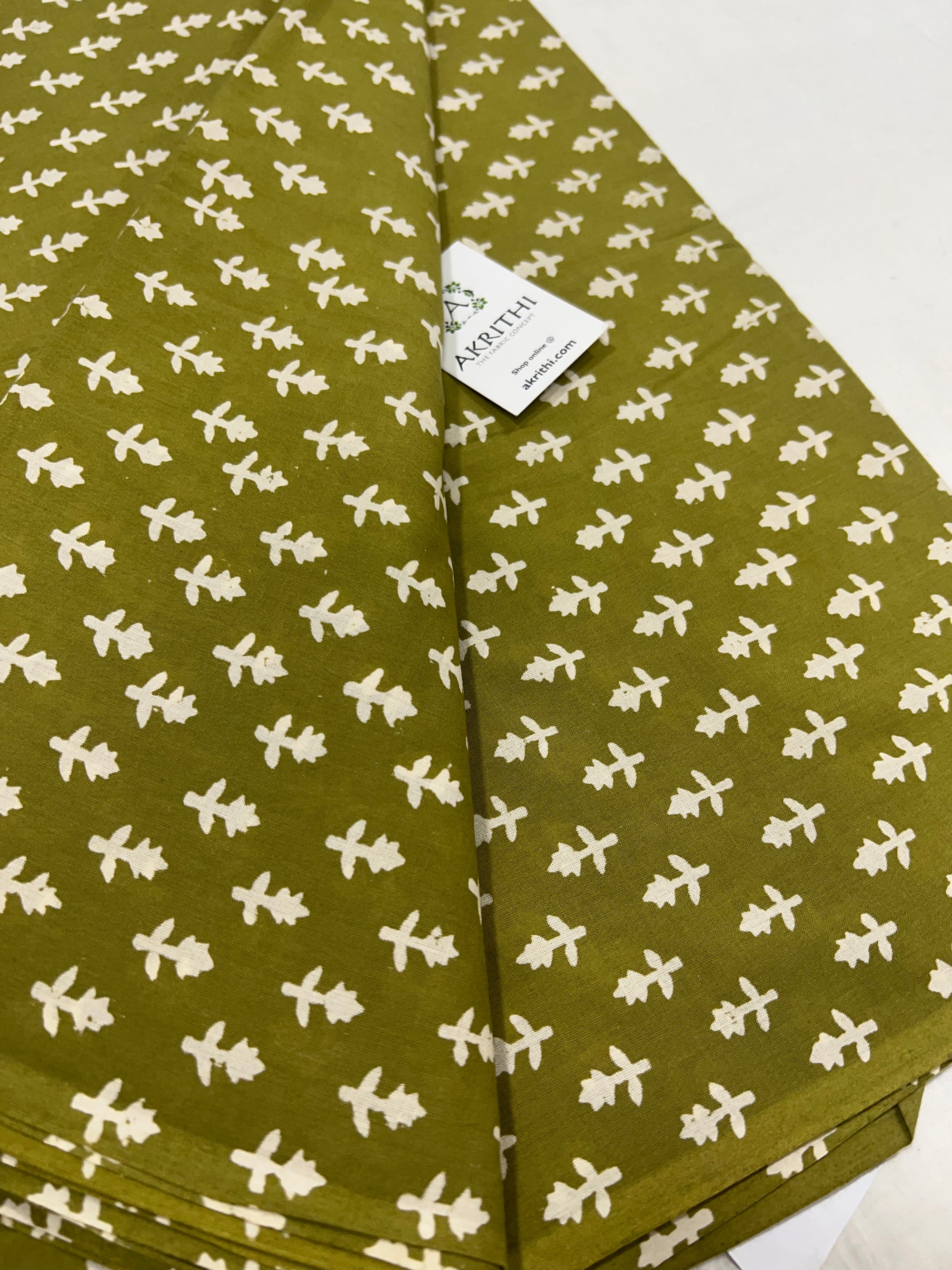 Dabu block Printed pure cotton fabric