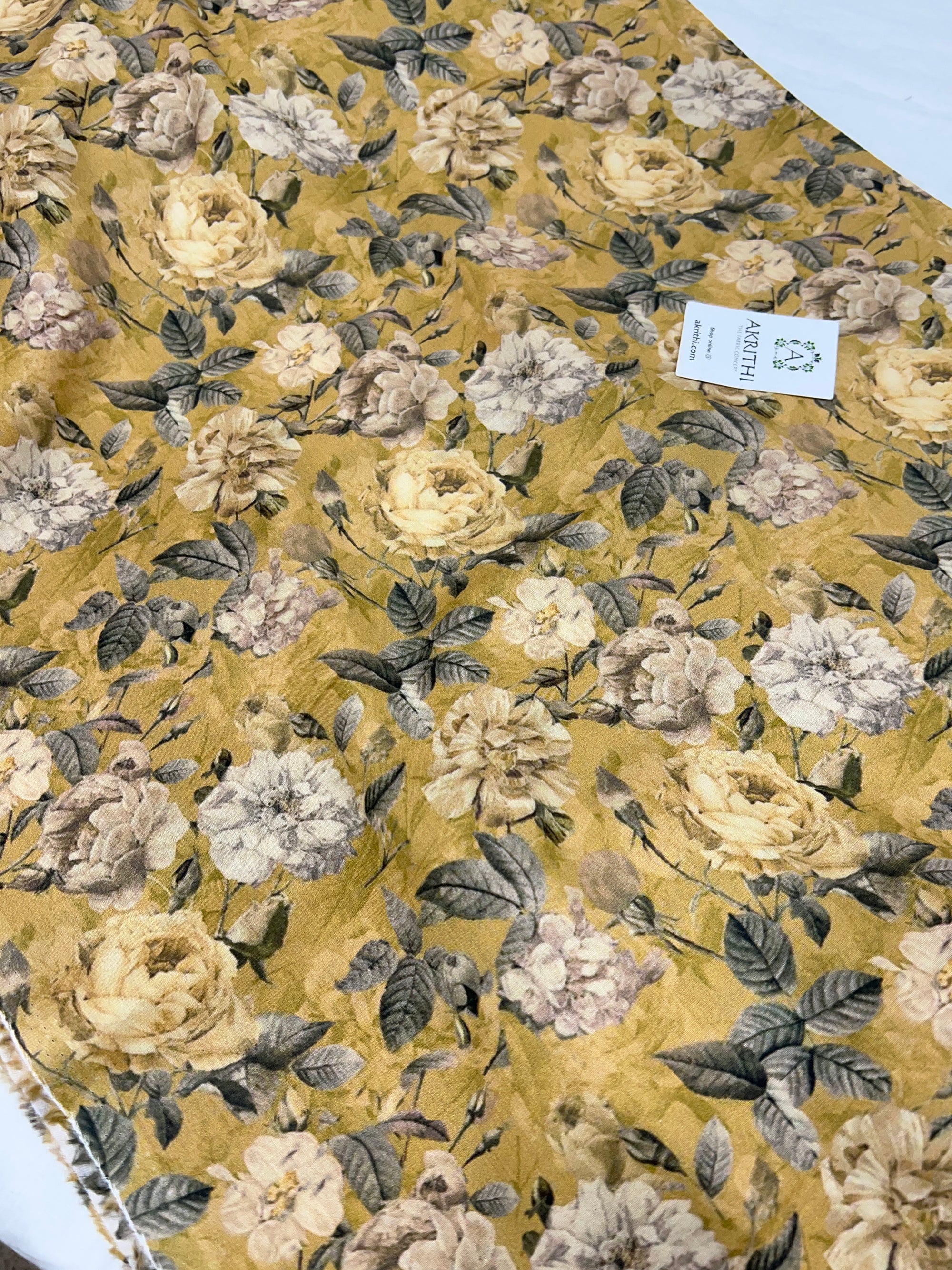 Digital Printed pure cotton fabric 65 CM CUT