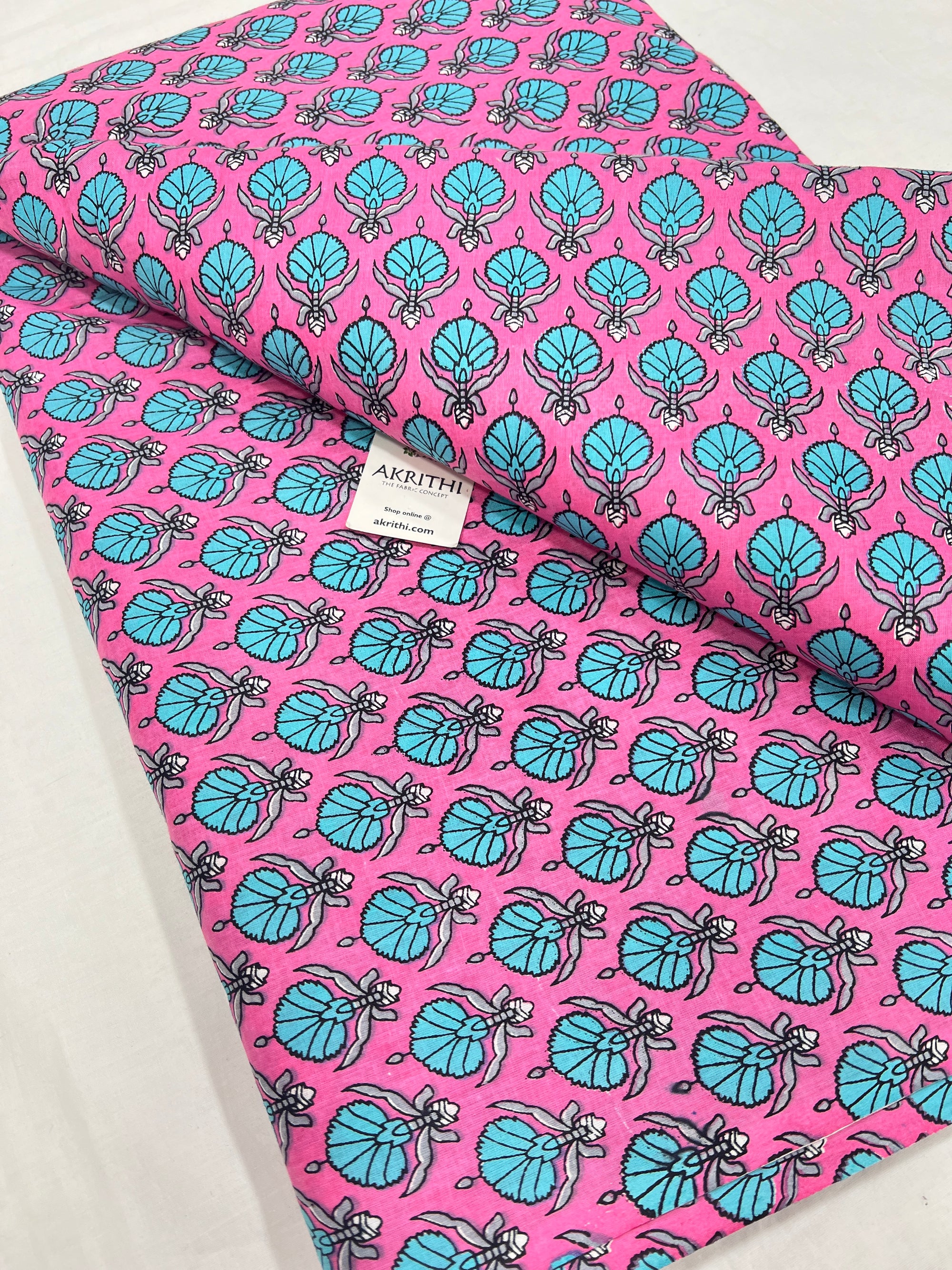 Printed pure cotton fabric