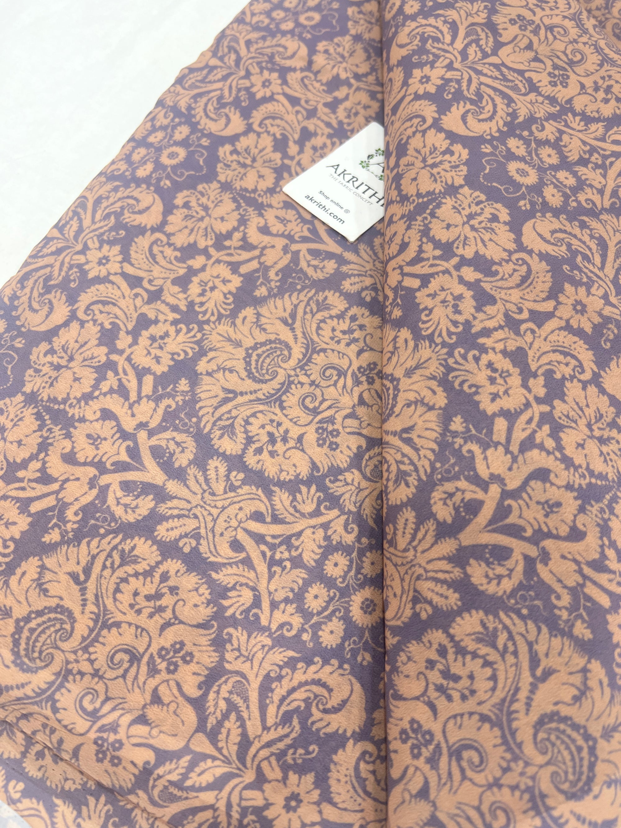 Digital floral printed georgette fabric