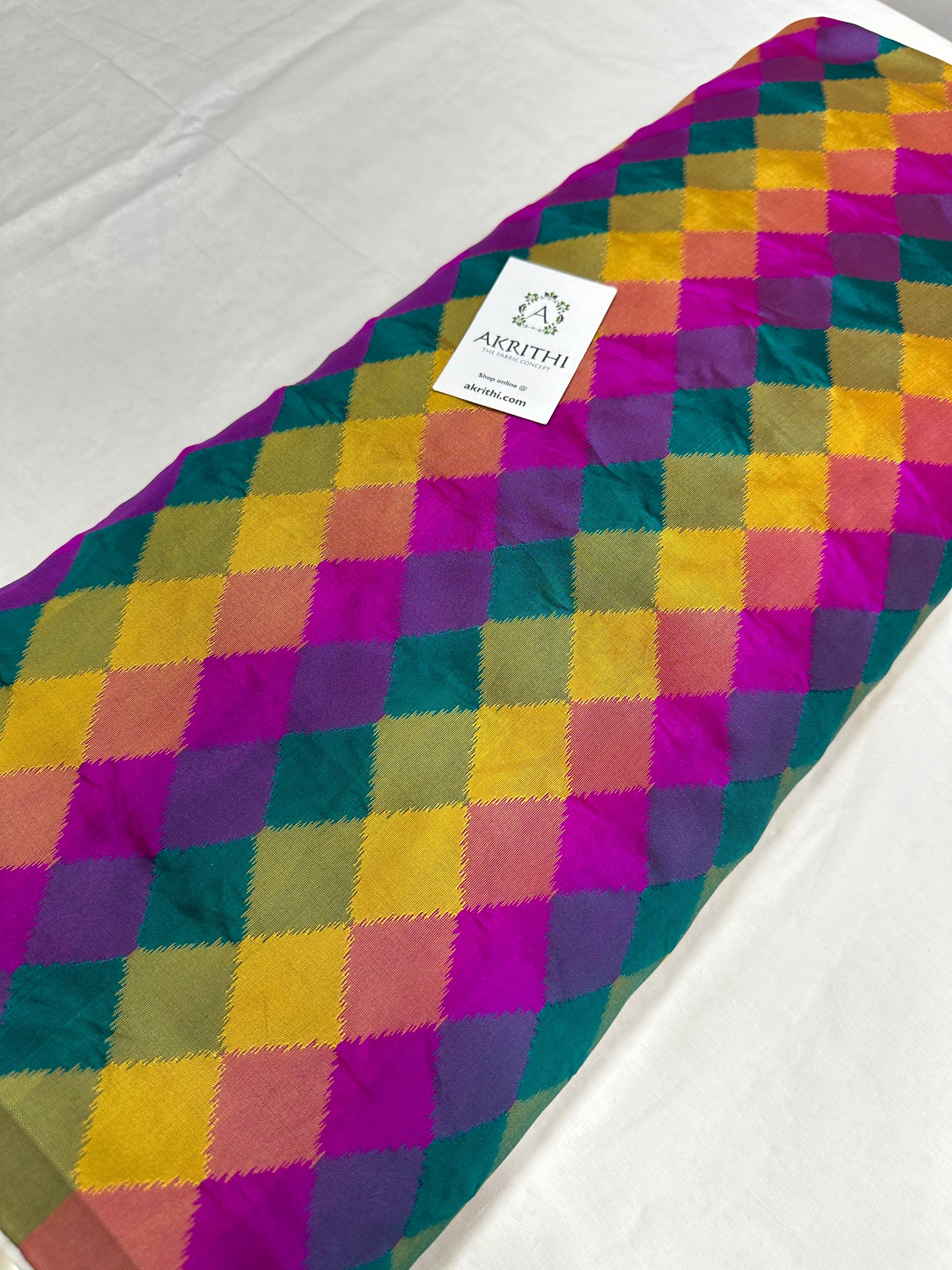 Woven semi silk fabric