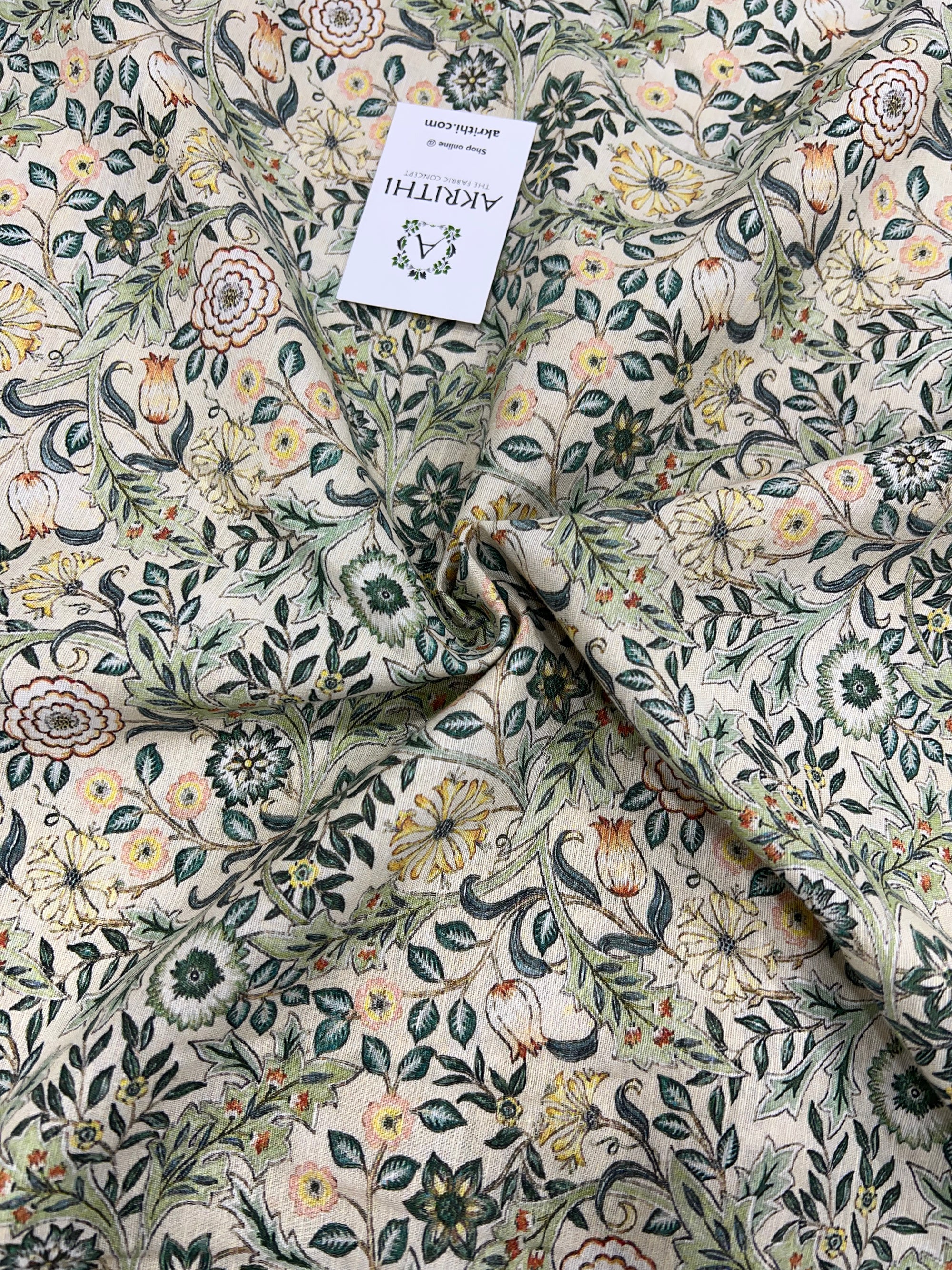 Digital Printed pure linen fabric