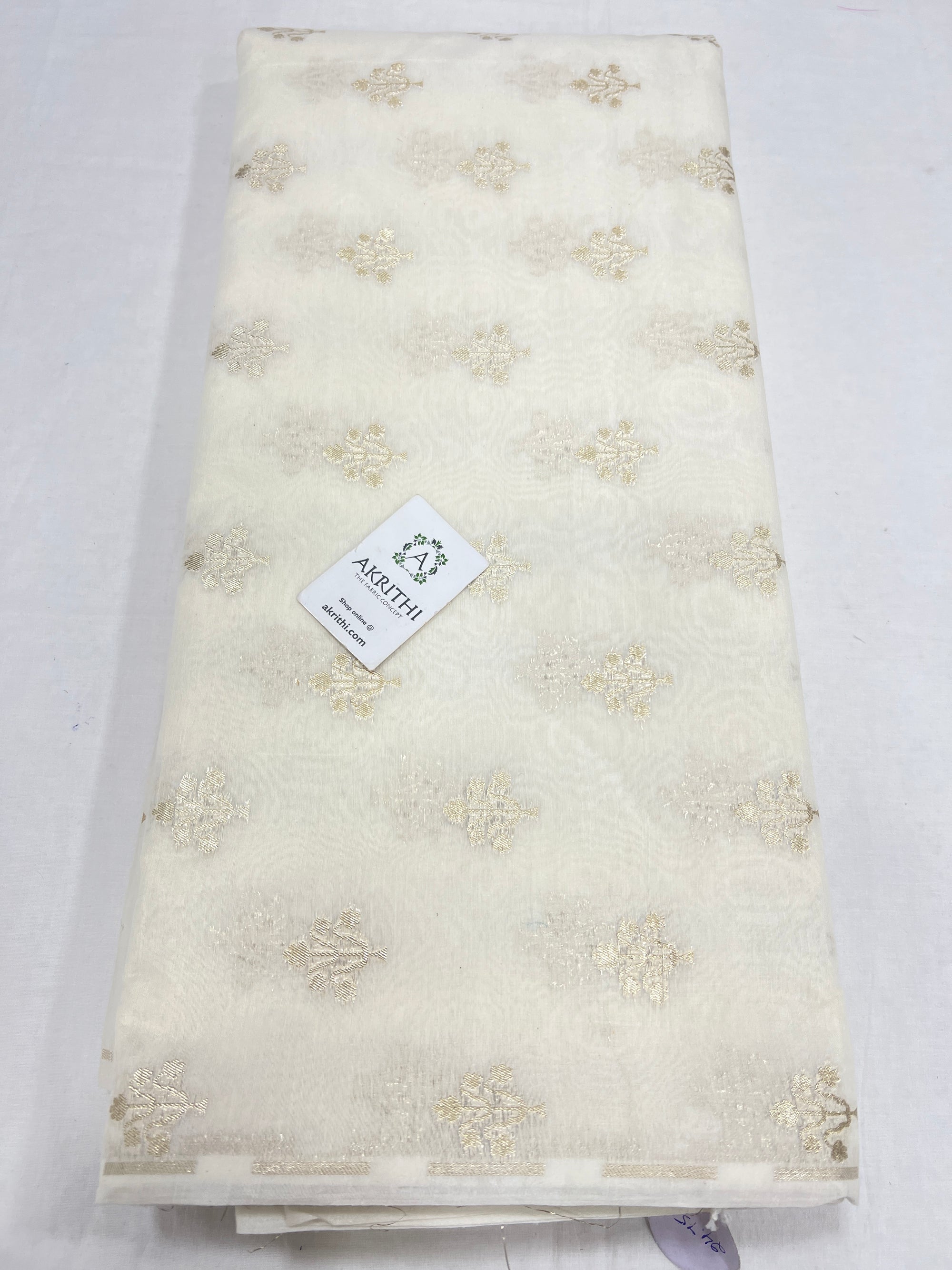 Dyeable banarasi Handloom chanderi lurex fabric