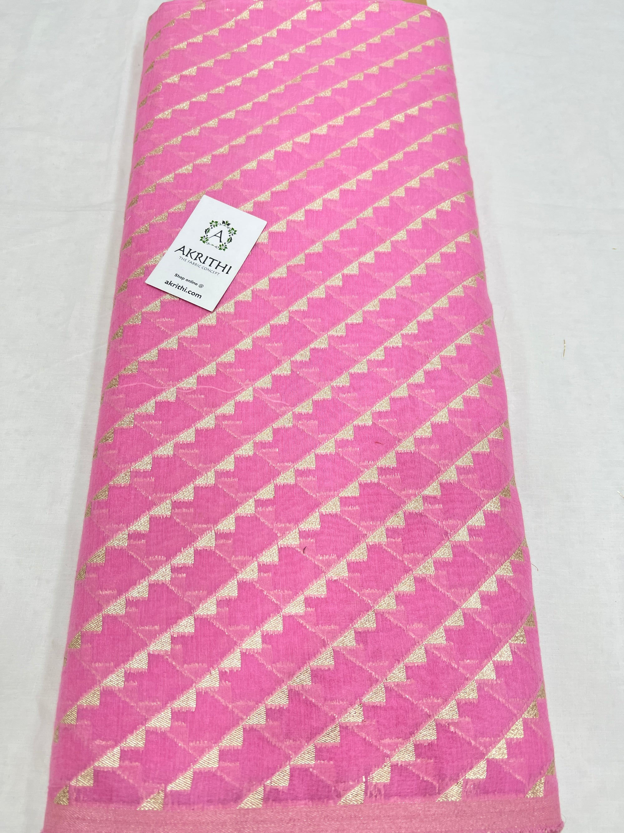 Banarasi chanderi cotton lurex fabric