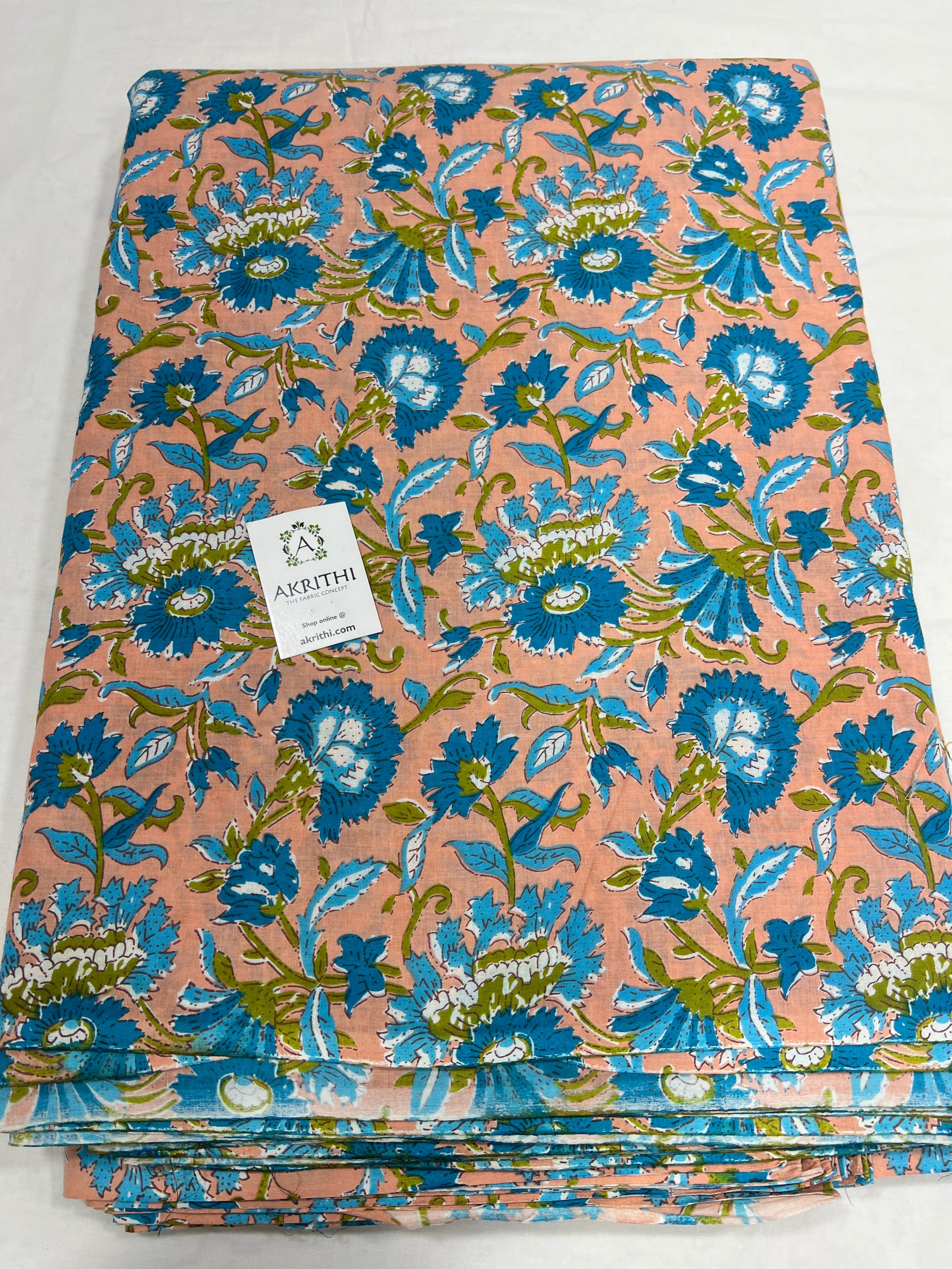 Printed pure cotton fabric