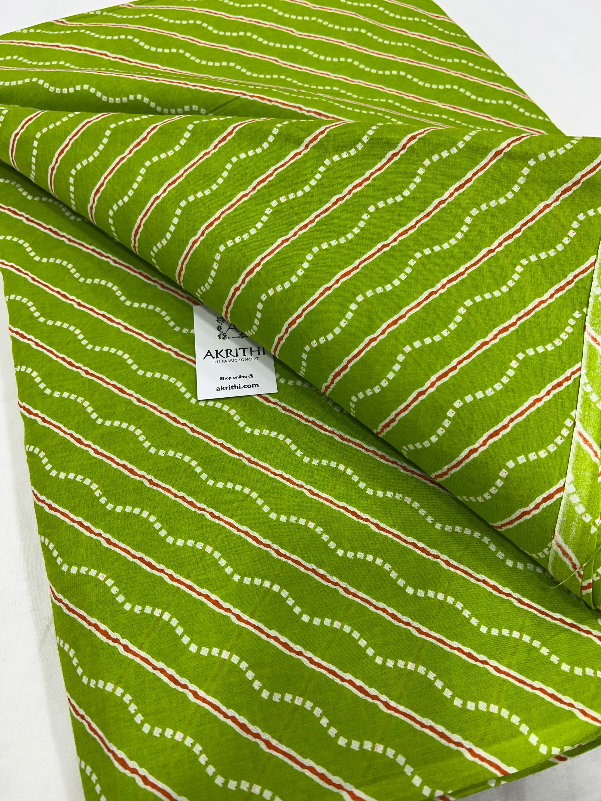 Printed pure cotton fabric