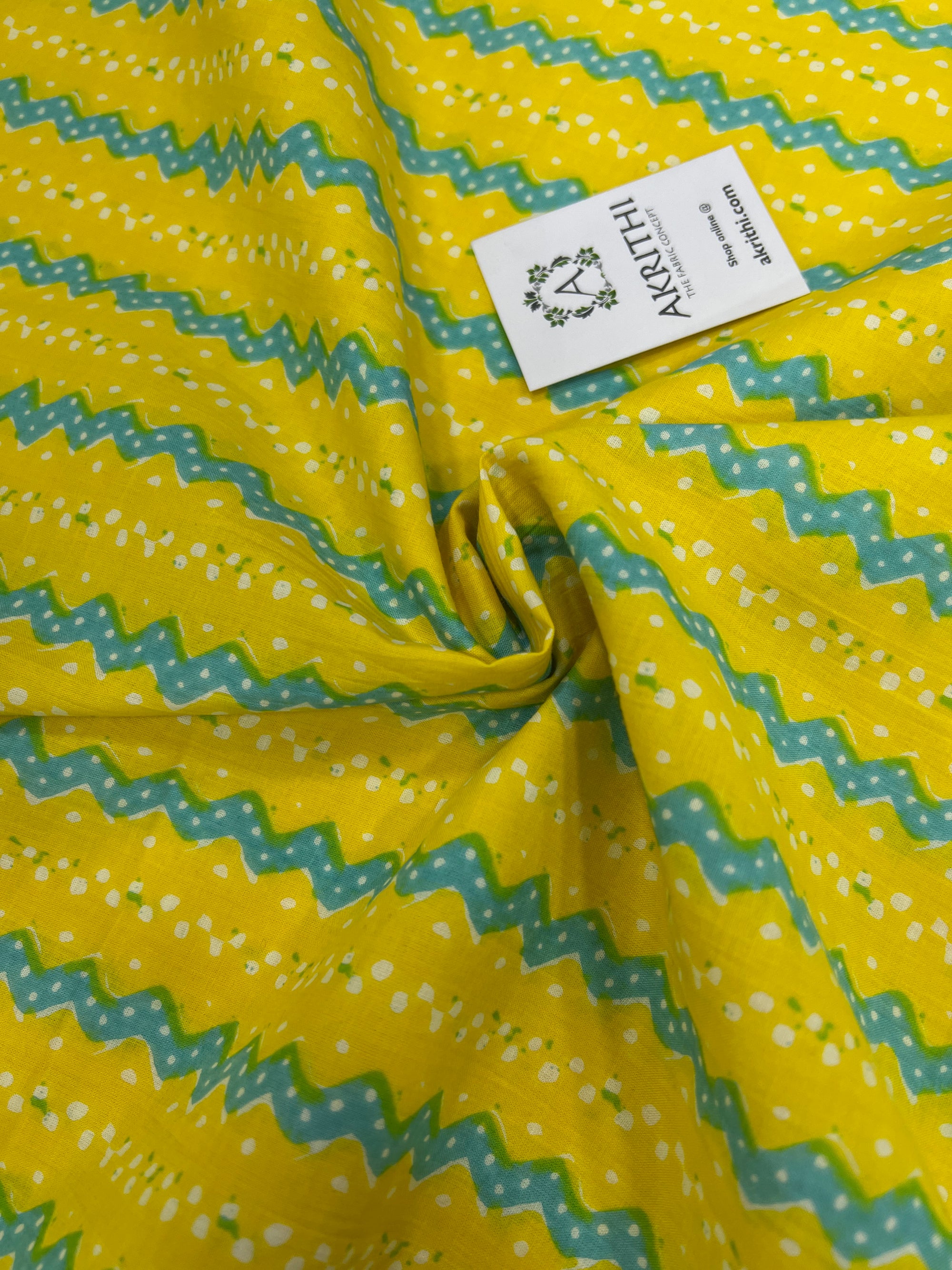 Printed pure cotton fabric
