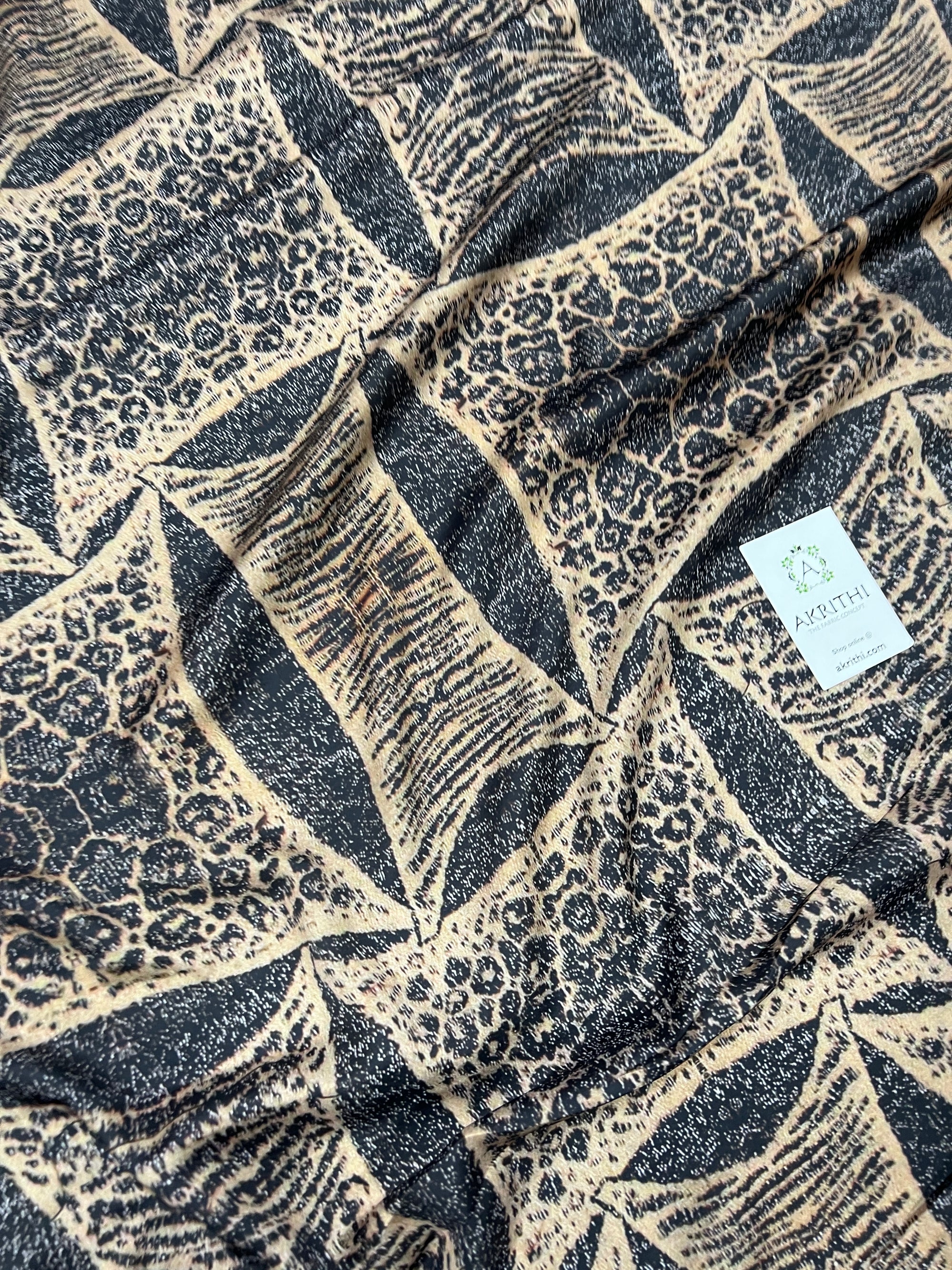 Digital printed modal satin fabric