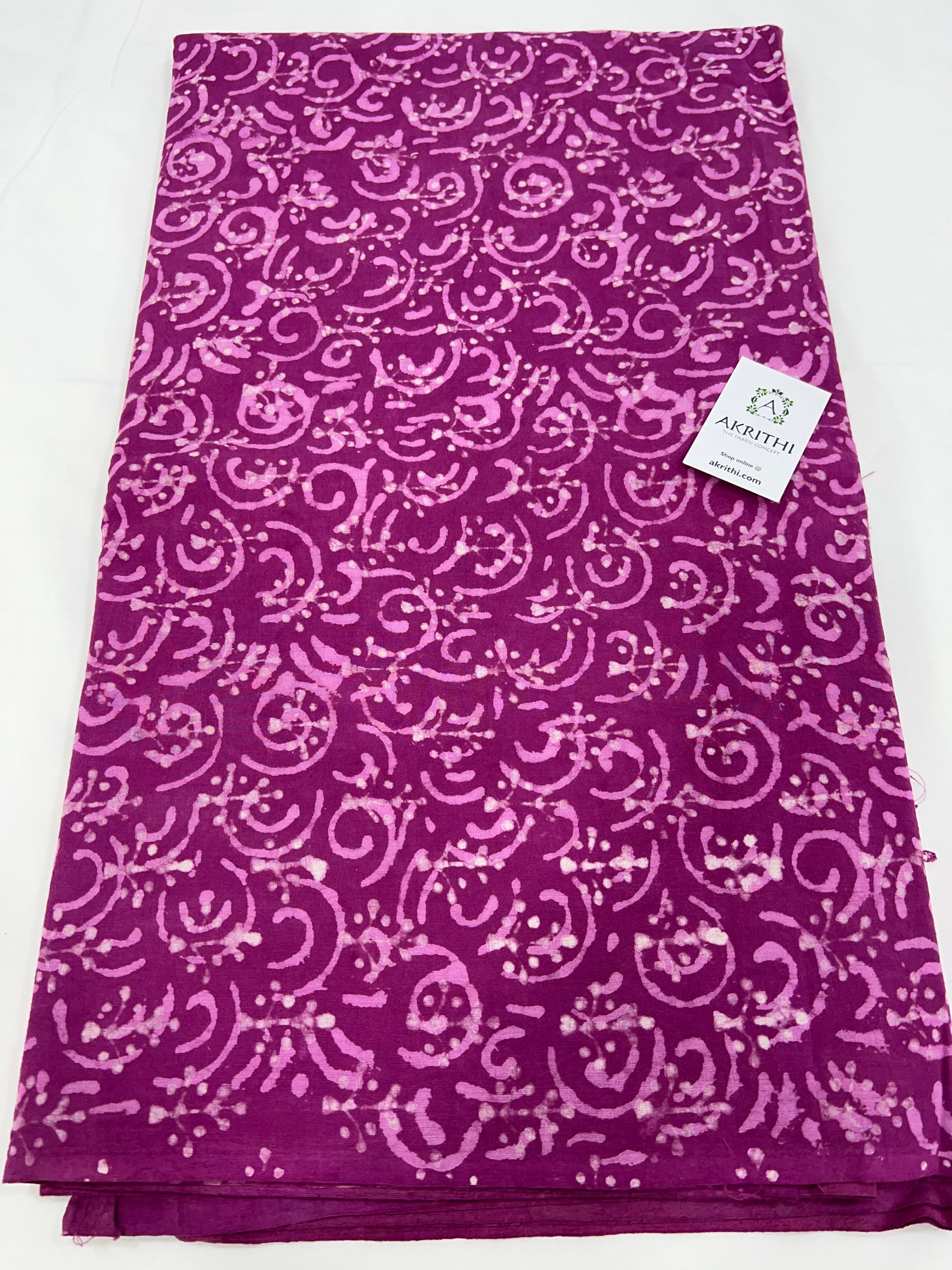 Dabu printed pure cotton fabric