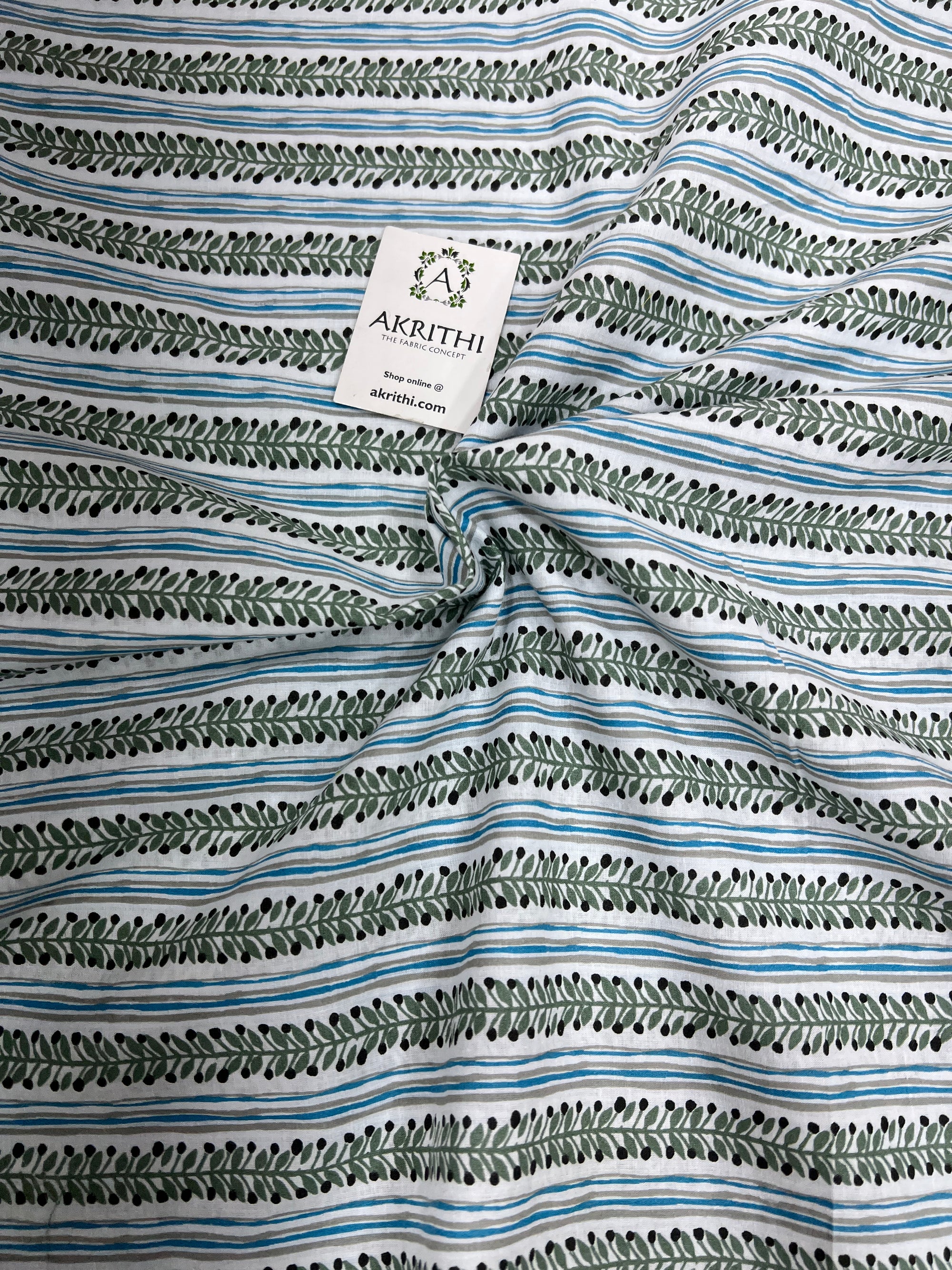 Printed pure cotton fabric