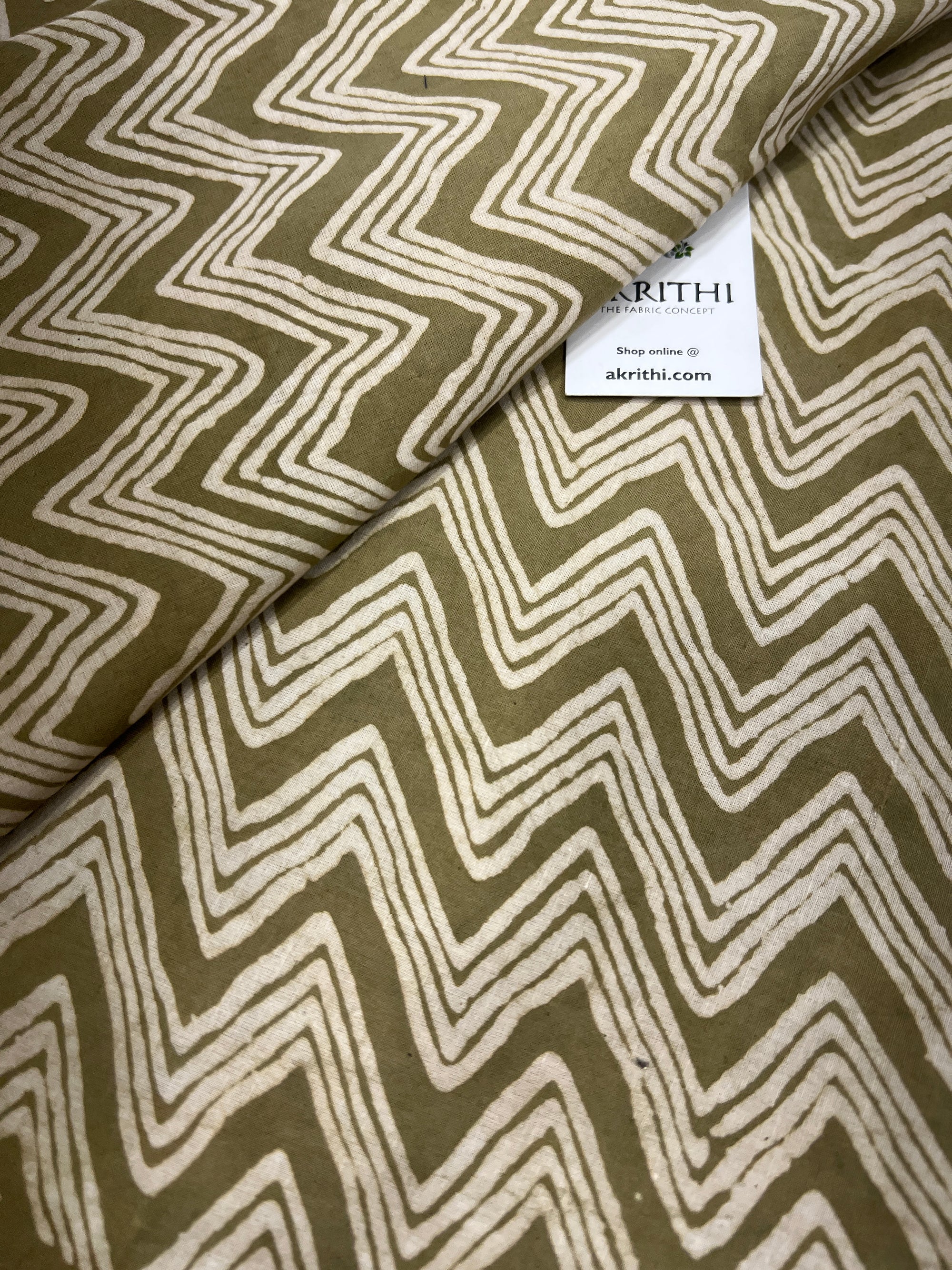 Dabu block Printed pure cotton fabric