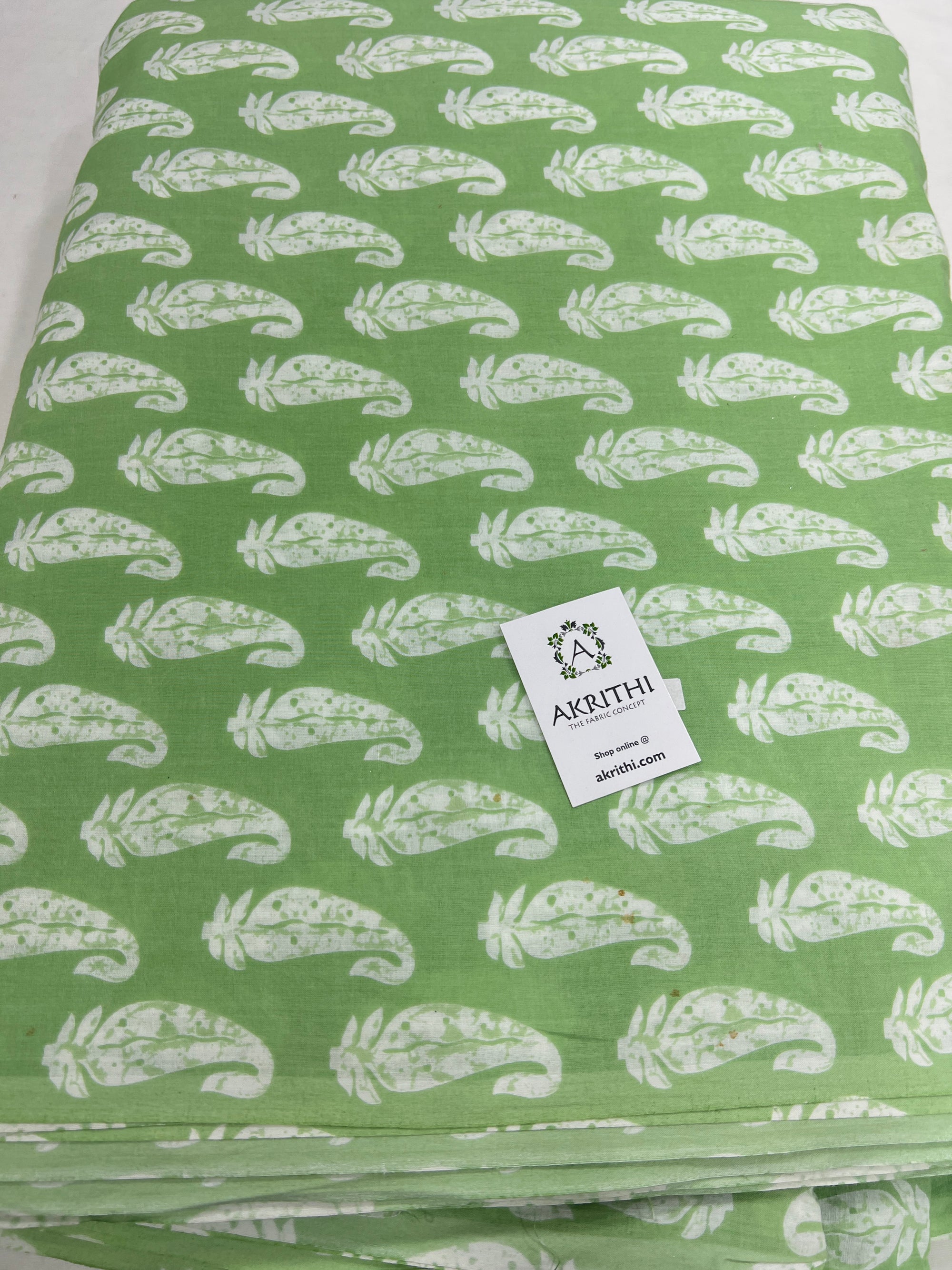 Printed pure cotton fabric