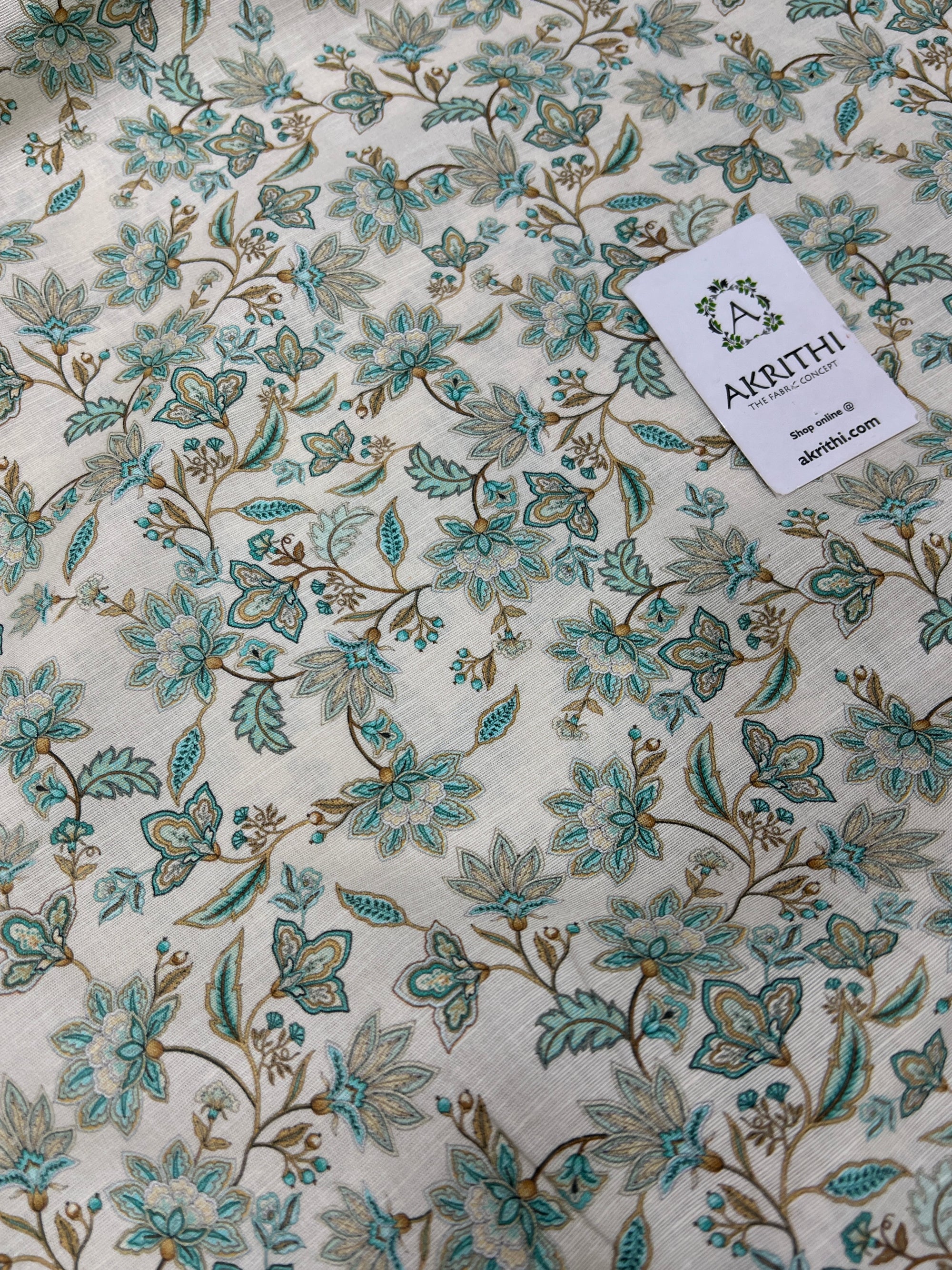 Digital Printed pure linen fabric