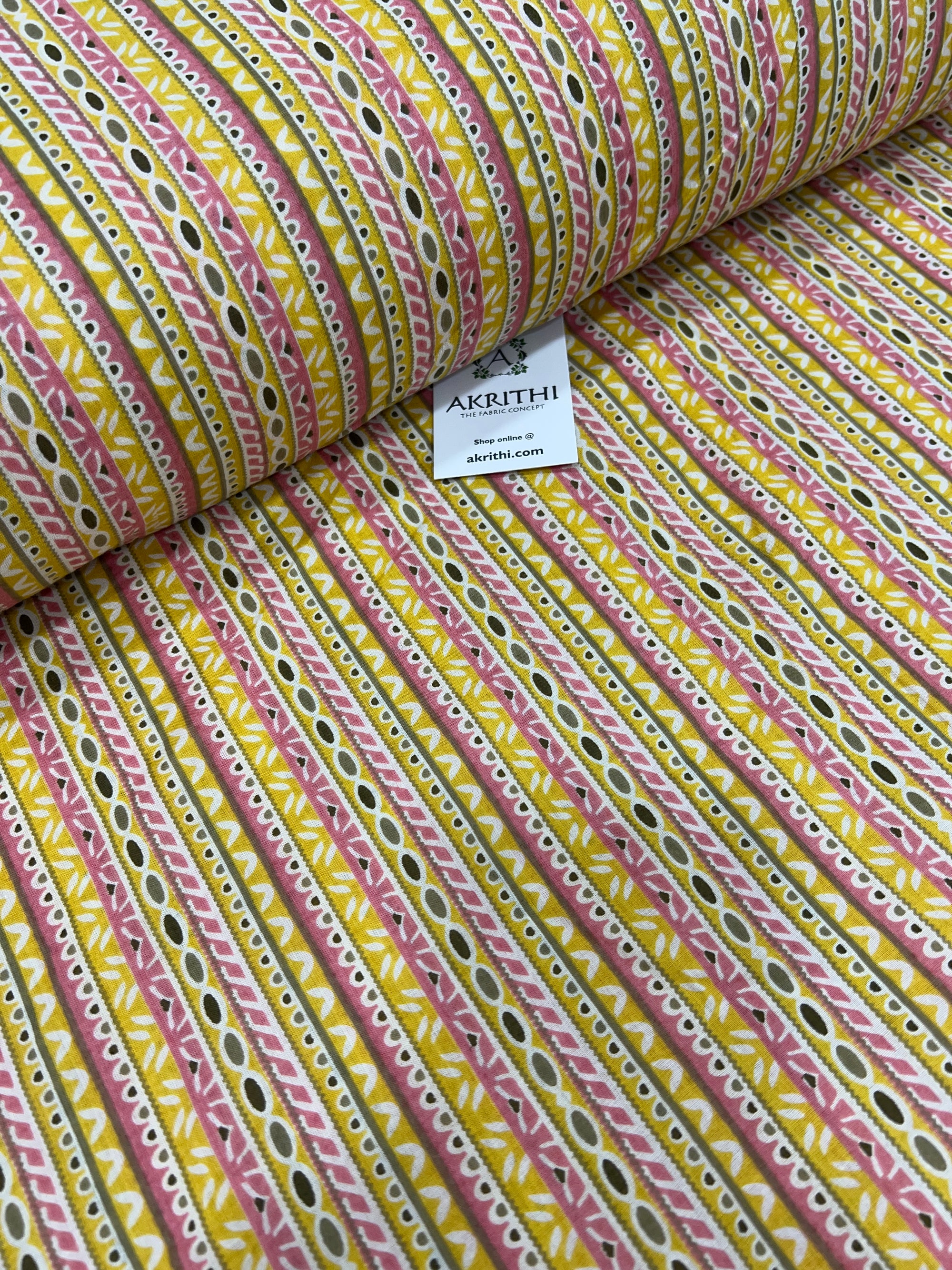 Printed pure cotton fabric
