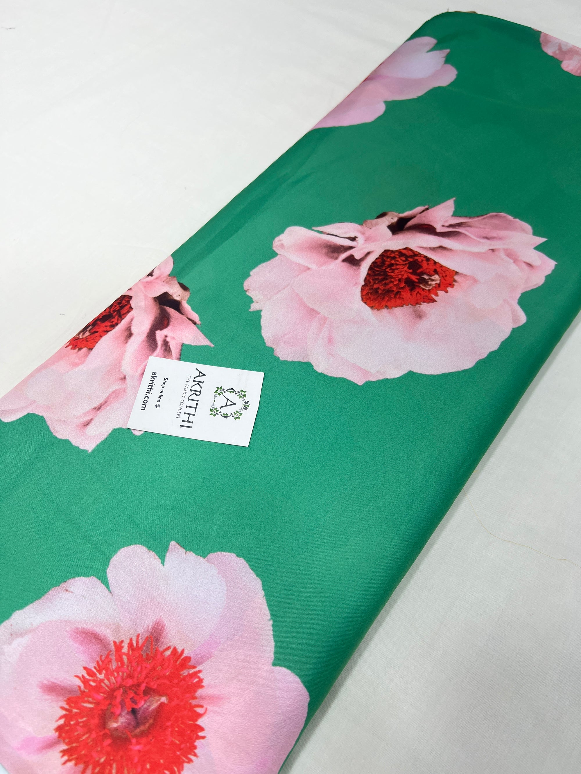 Digital printed modal satin fabric