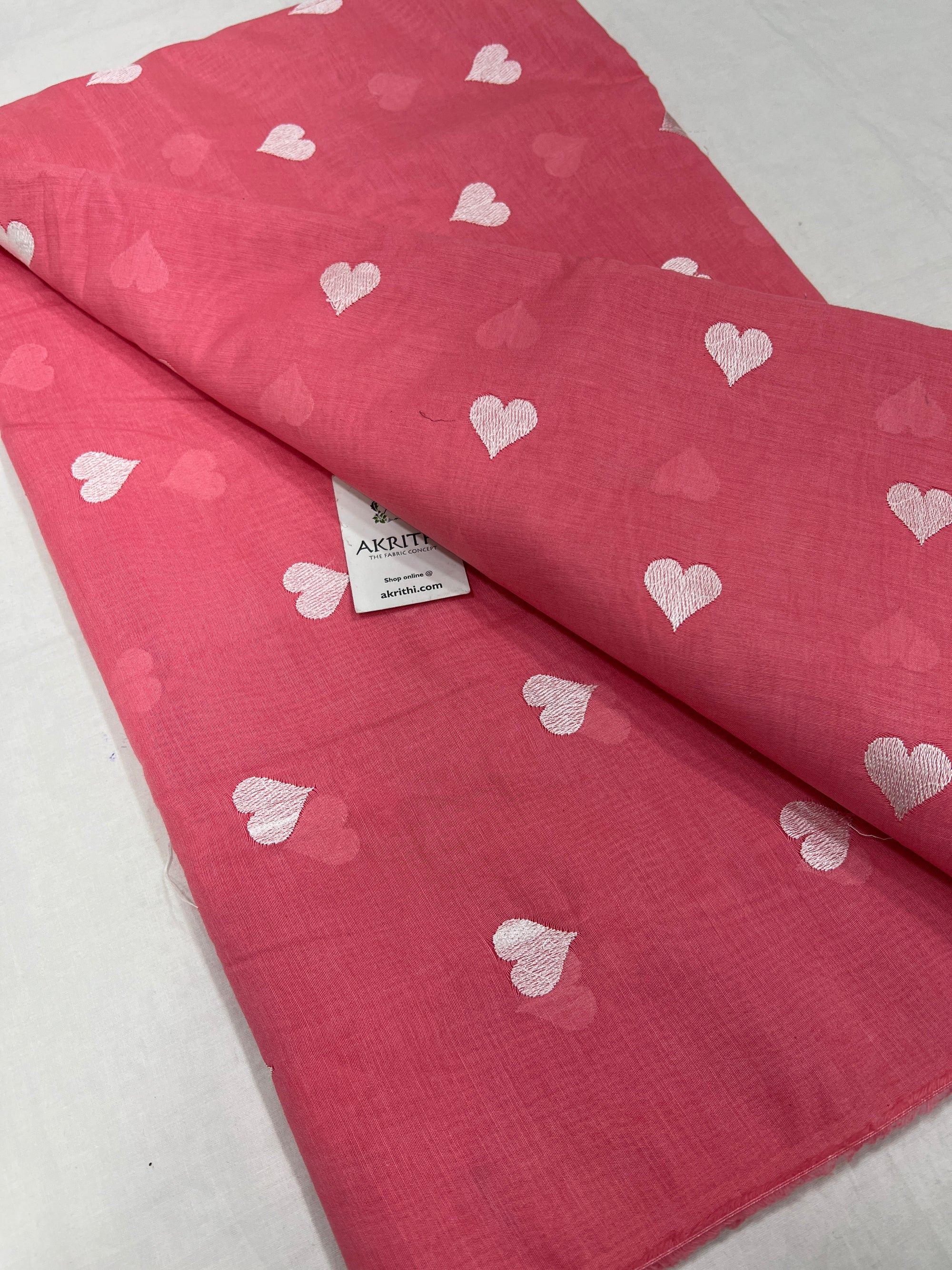 CHANDERI EMBROIDERED FABRIC