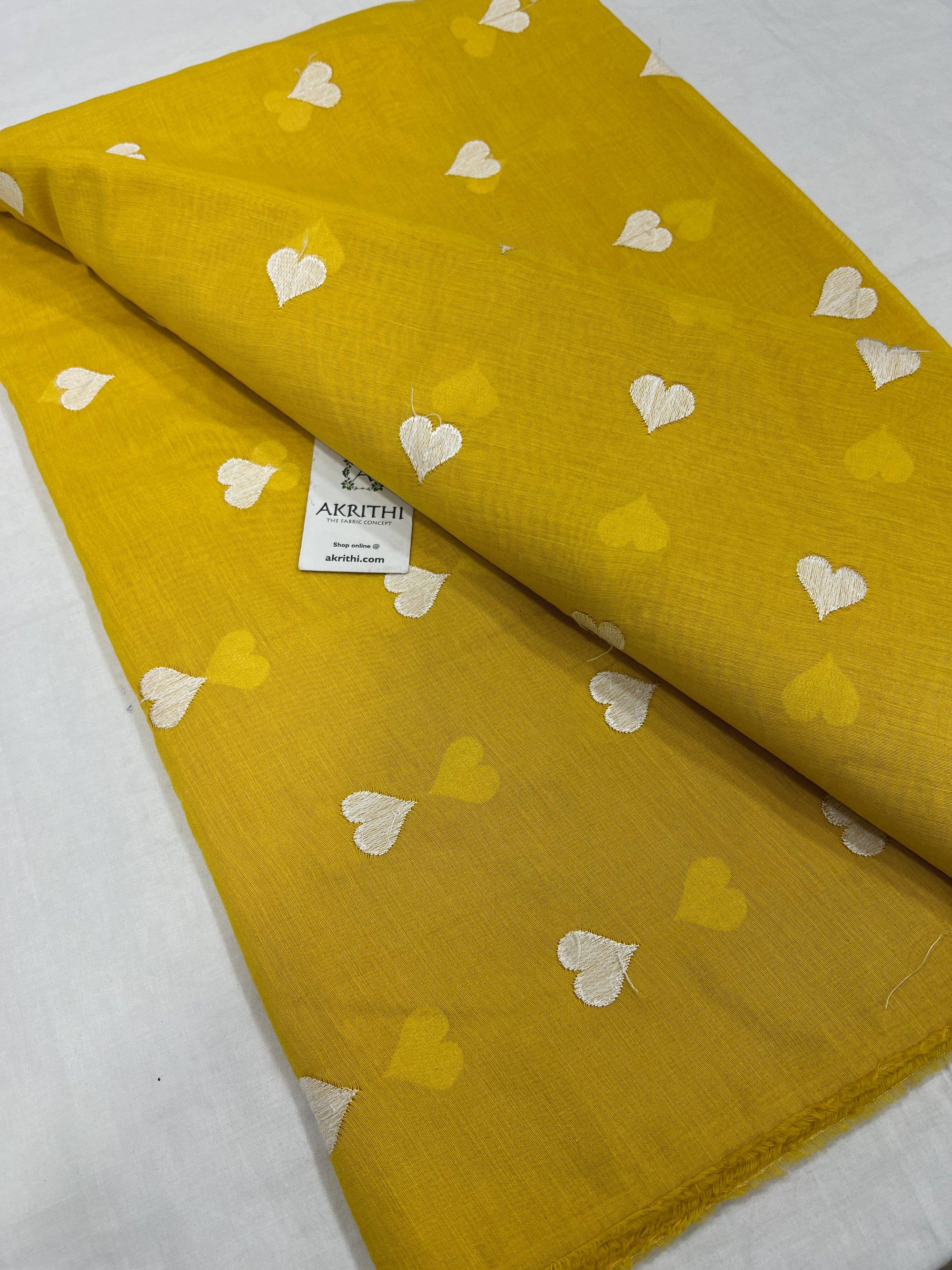 CHANDERI EMBROIDERED FABRIC