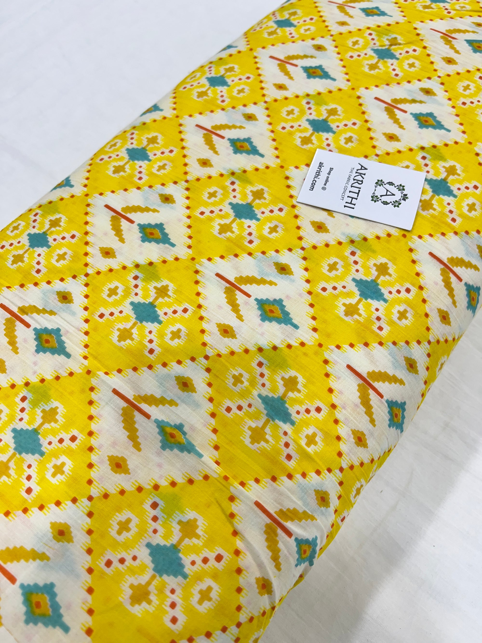 Printed pure cotton fabric