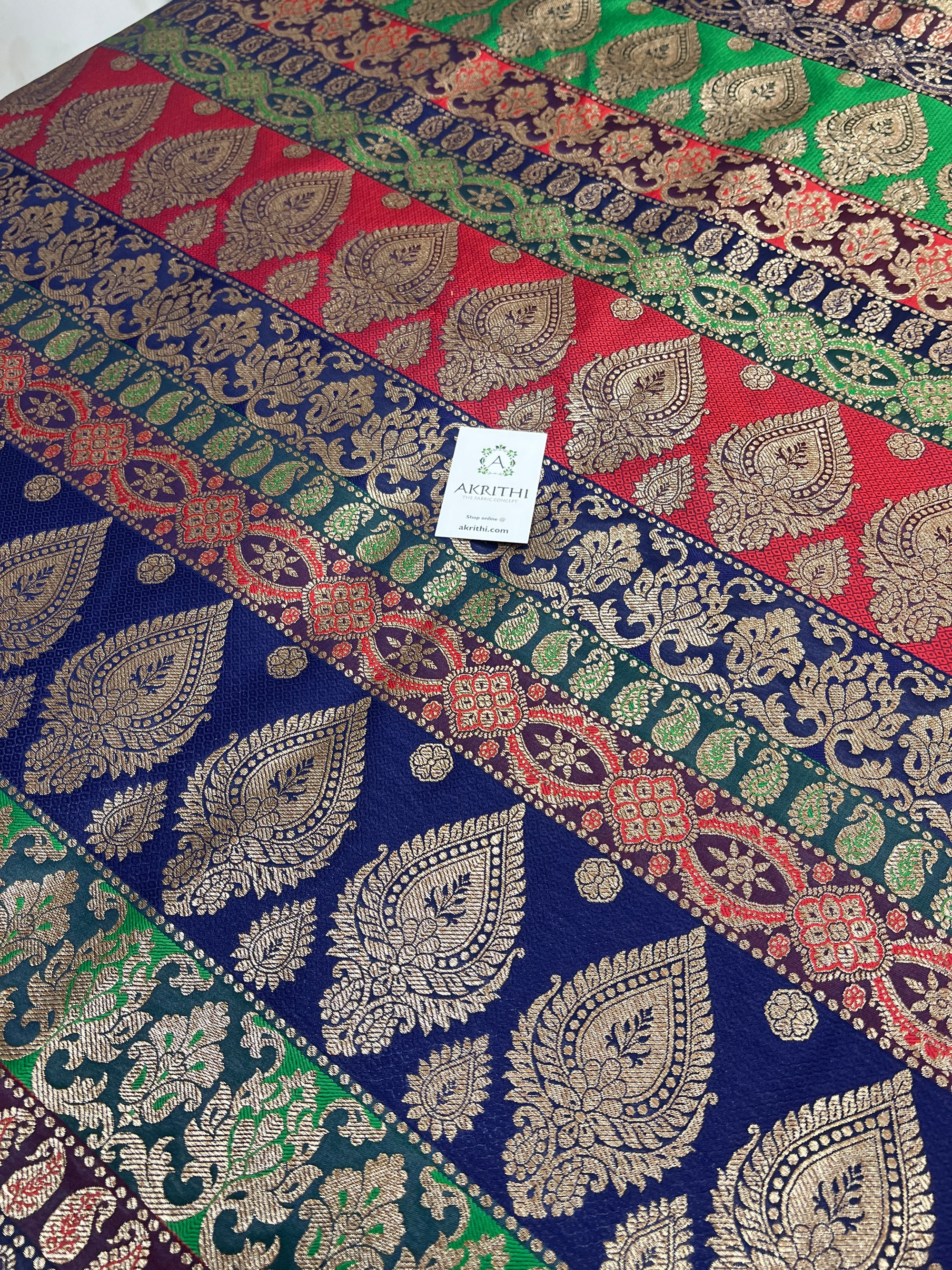 Pure Banarasi brocade fabric