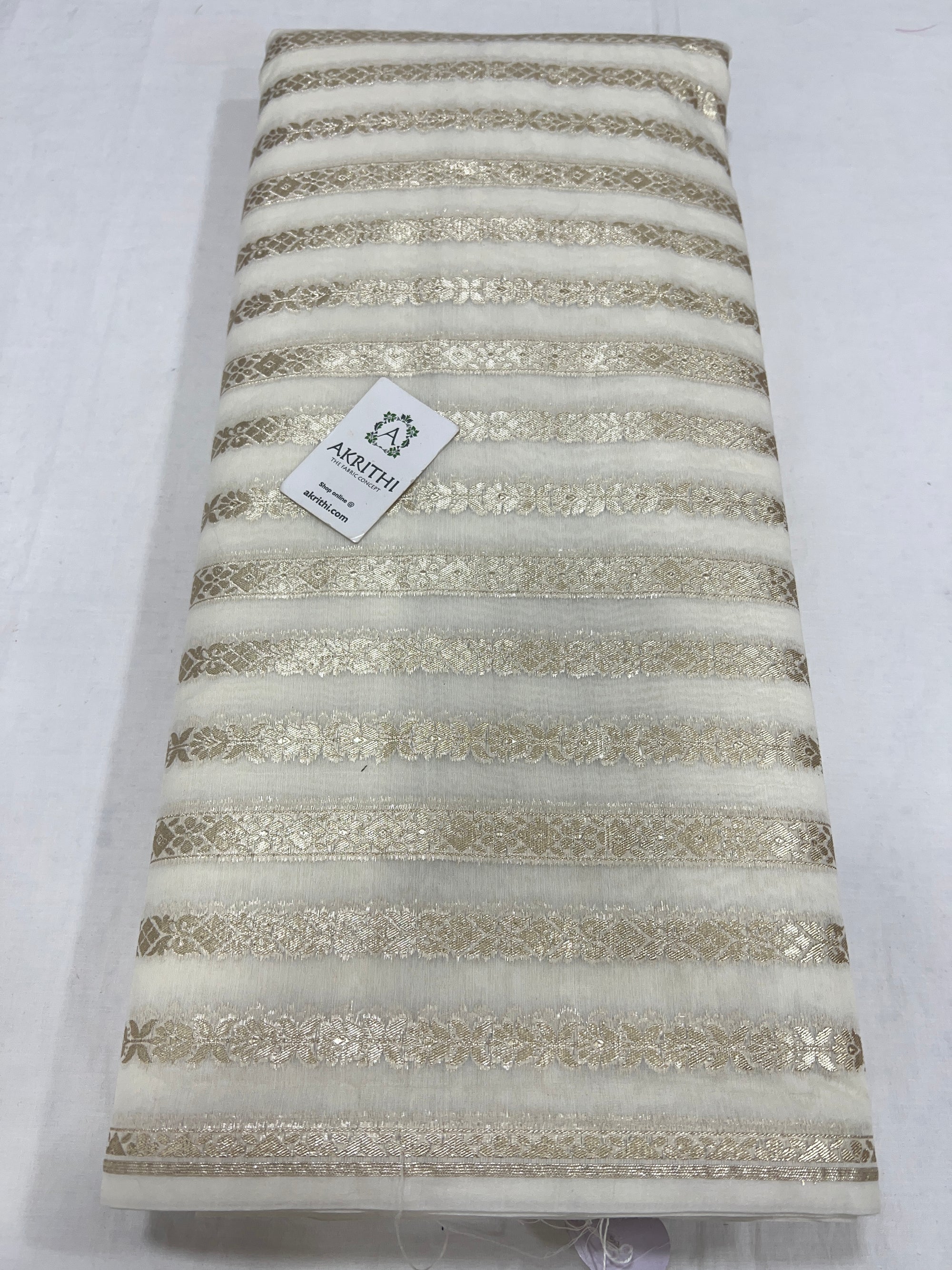 Dyeable banarasi Handloom chanderi lurex fabric