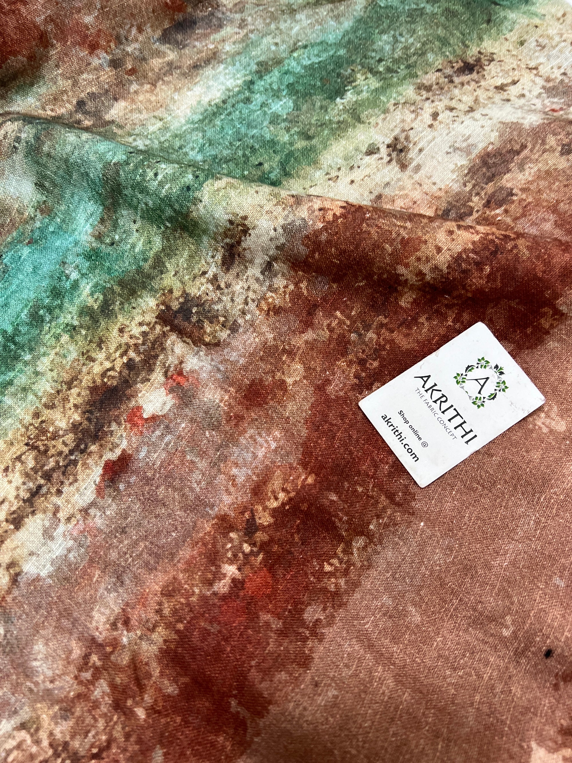 Digital Printed pure linen twill cotton fabric