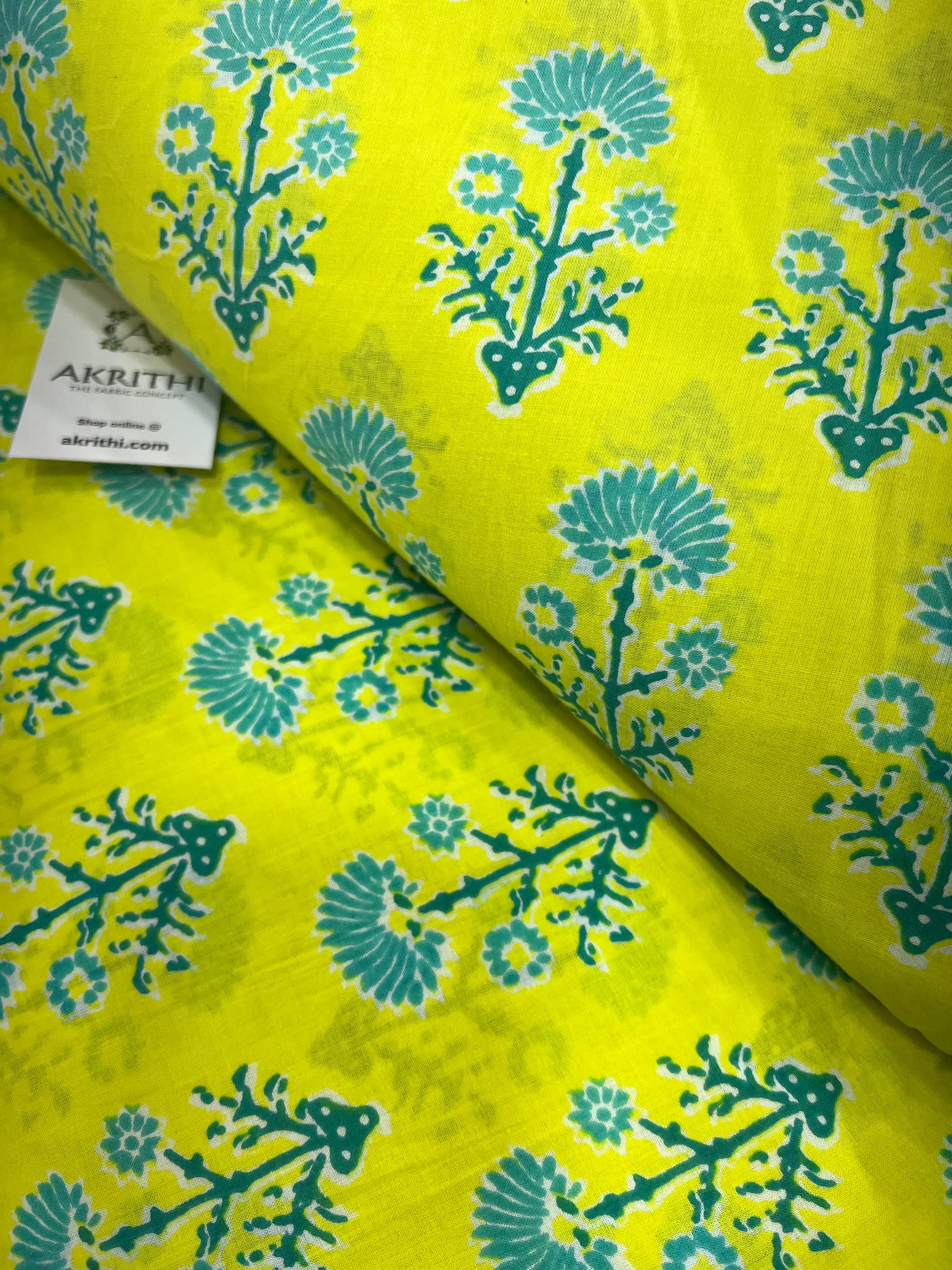 Printed pure cotton fabric