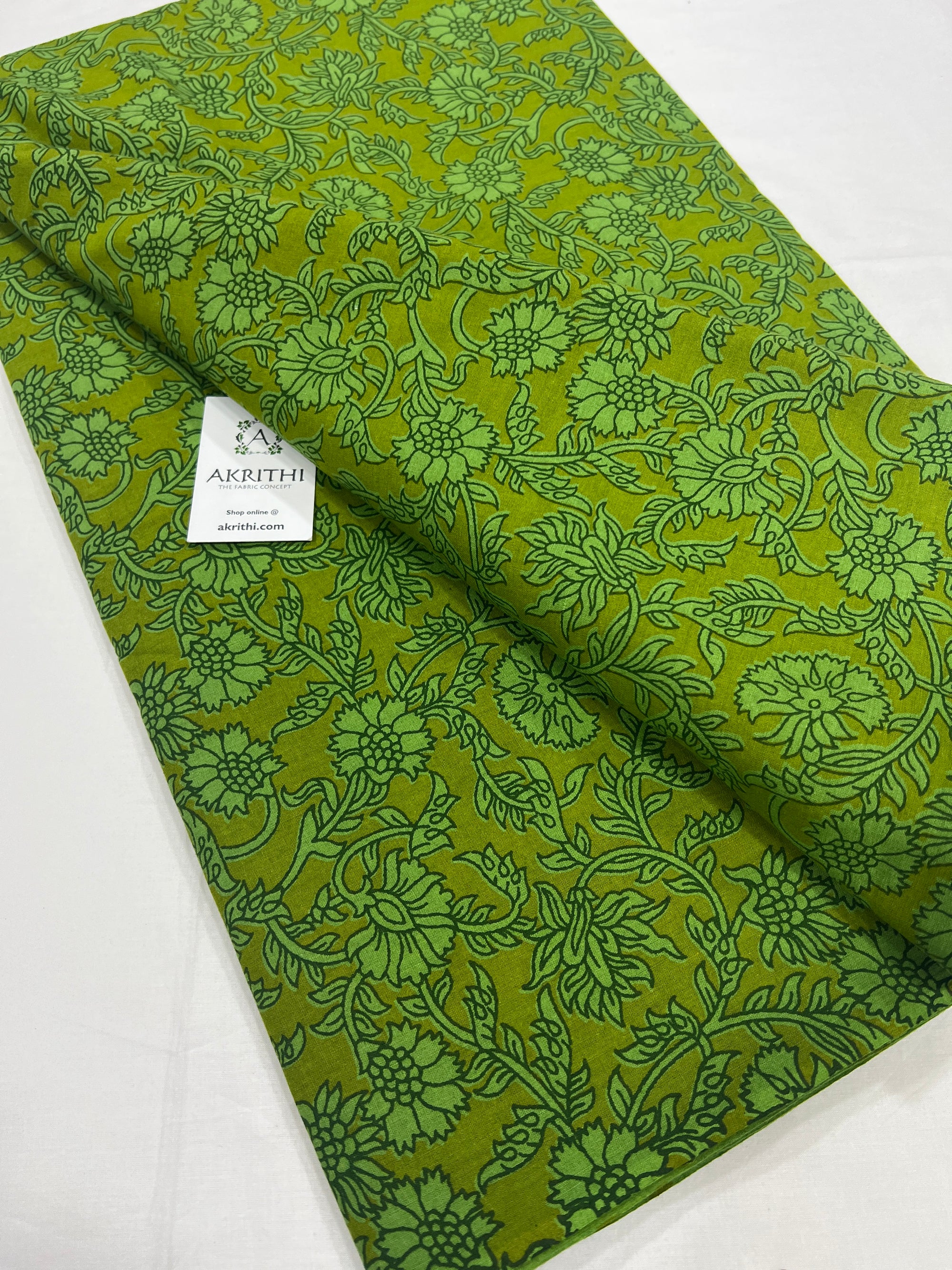 Block Printed pure cotton fabric