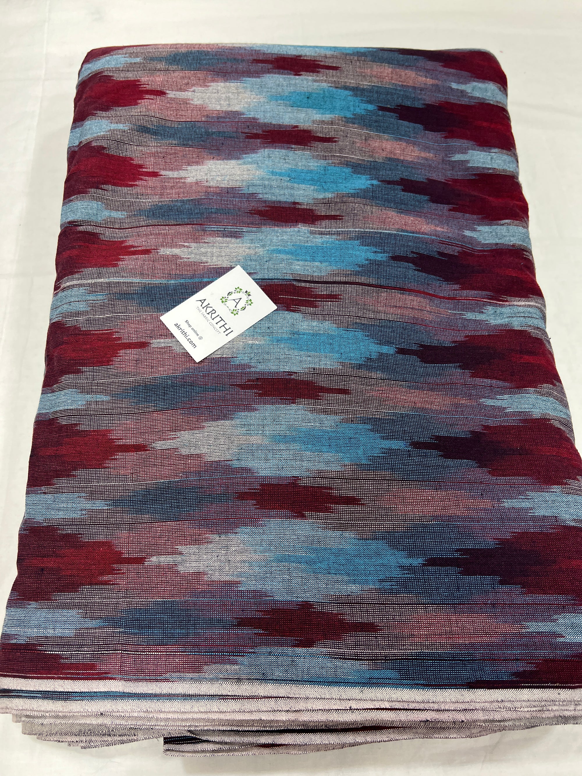 Handloom Ikat pure cotton fabric