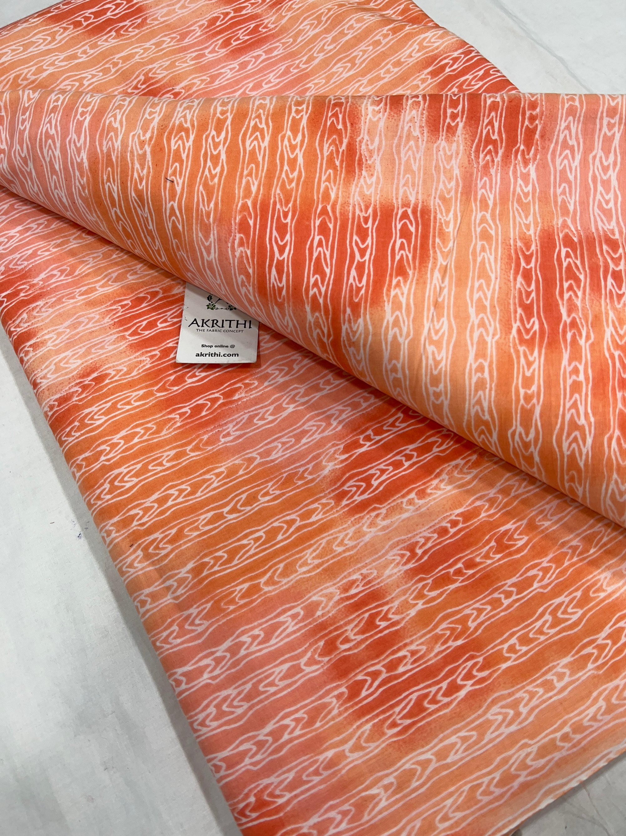 Printed pure cotton fabric