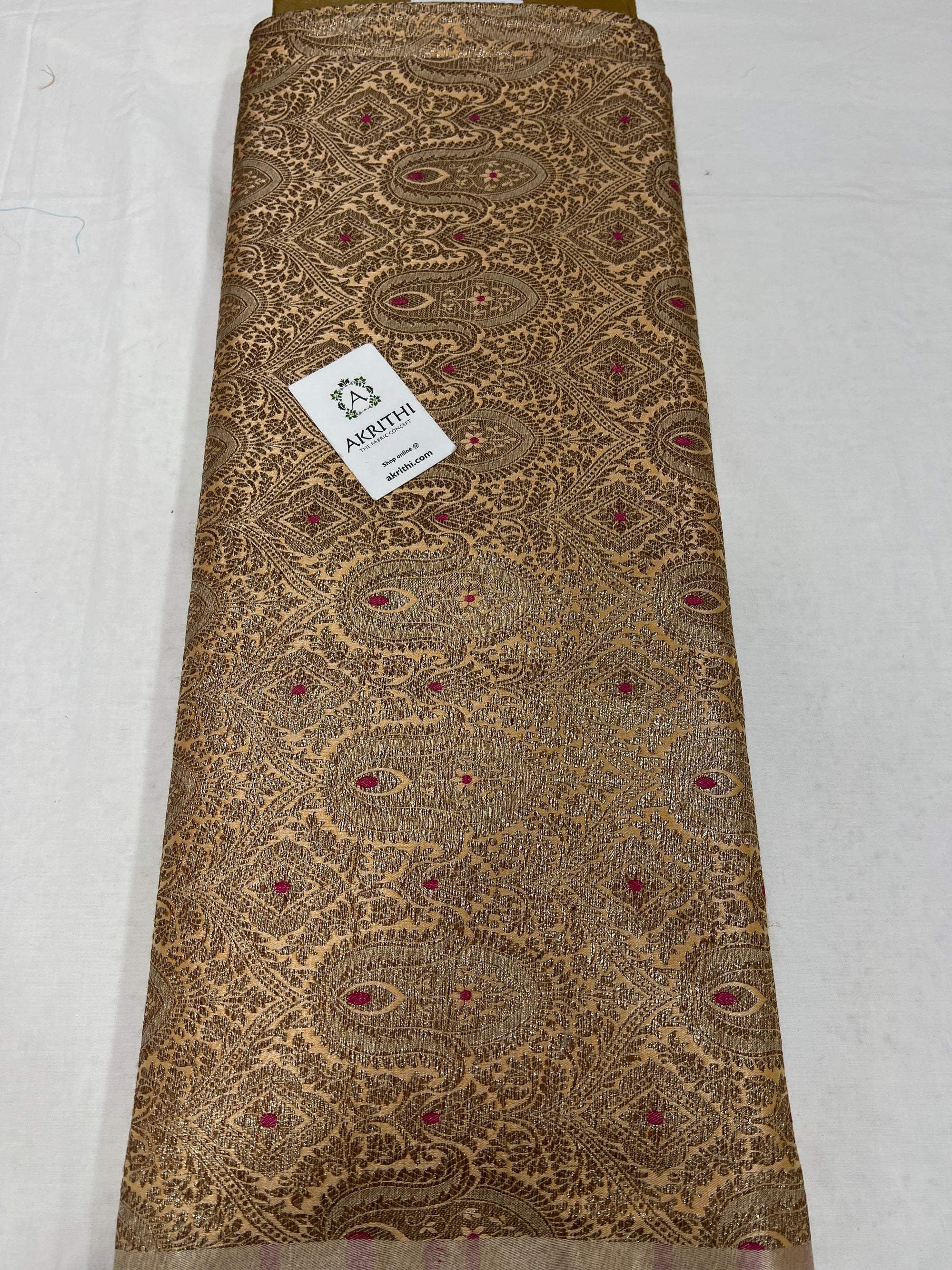 Banarasi brocade fabric antique zari