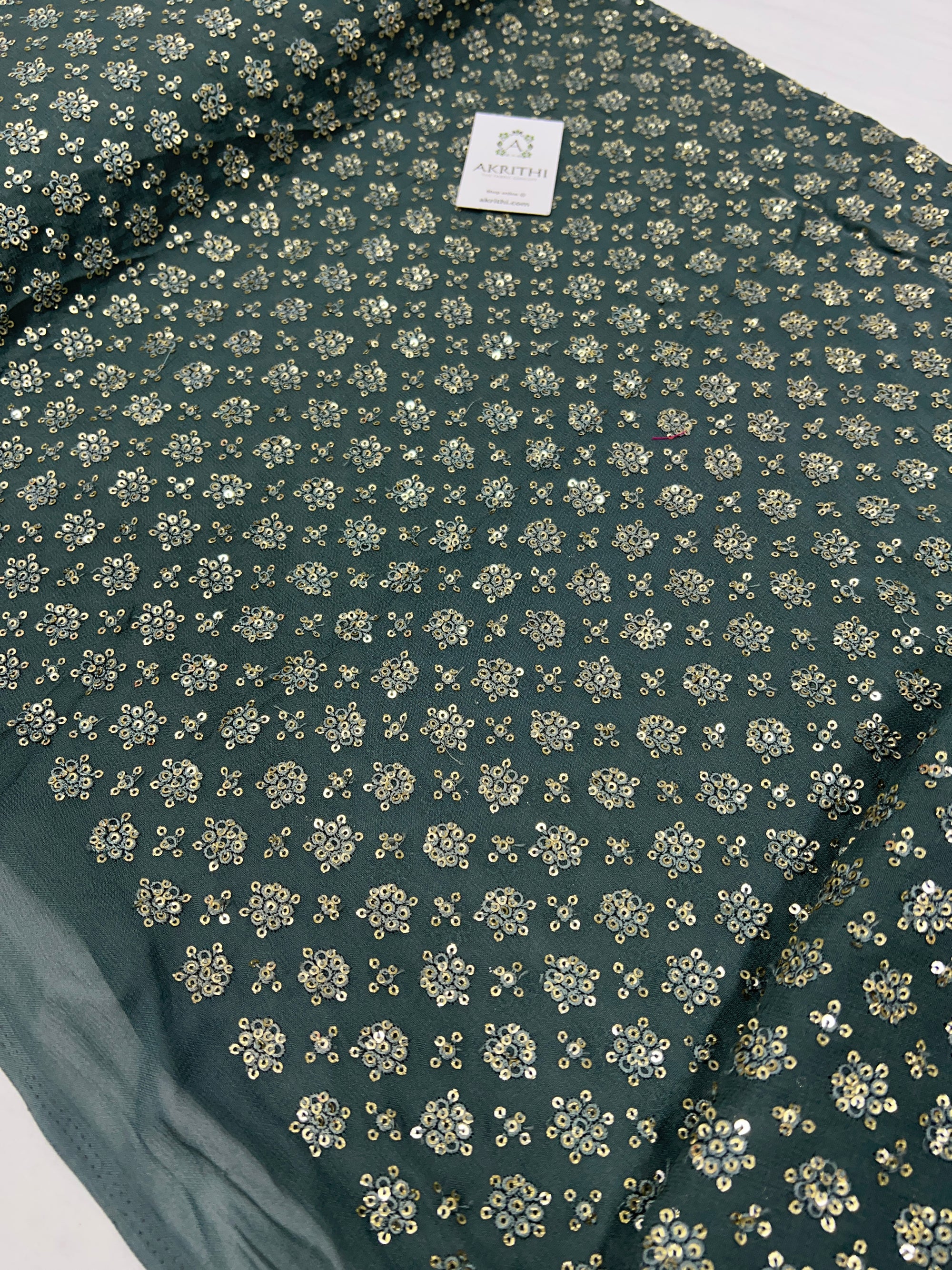 Embroidered on pure georgette fabric