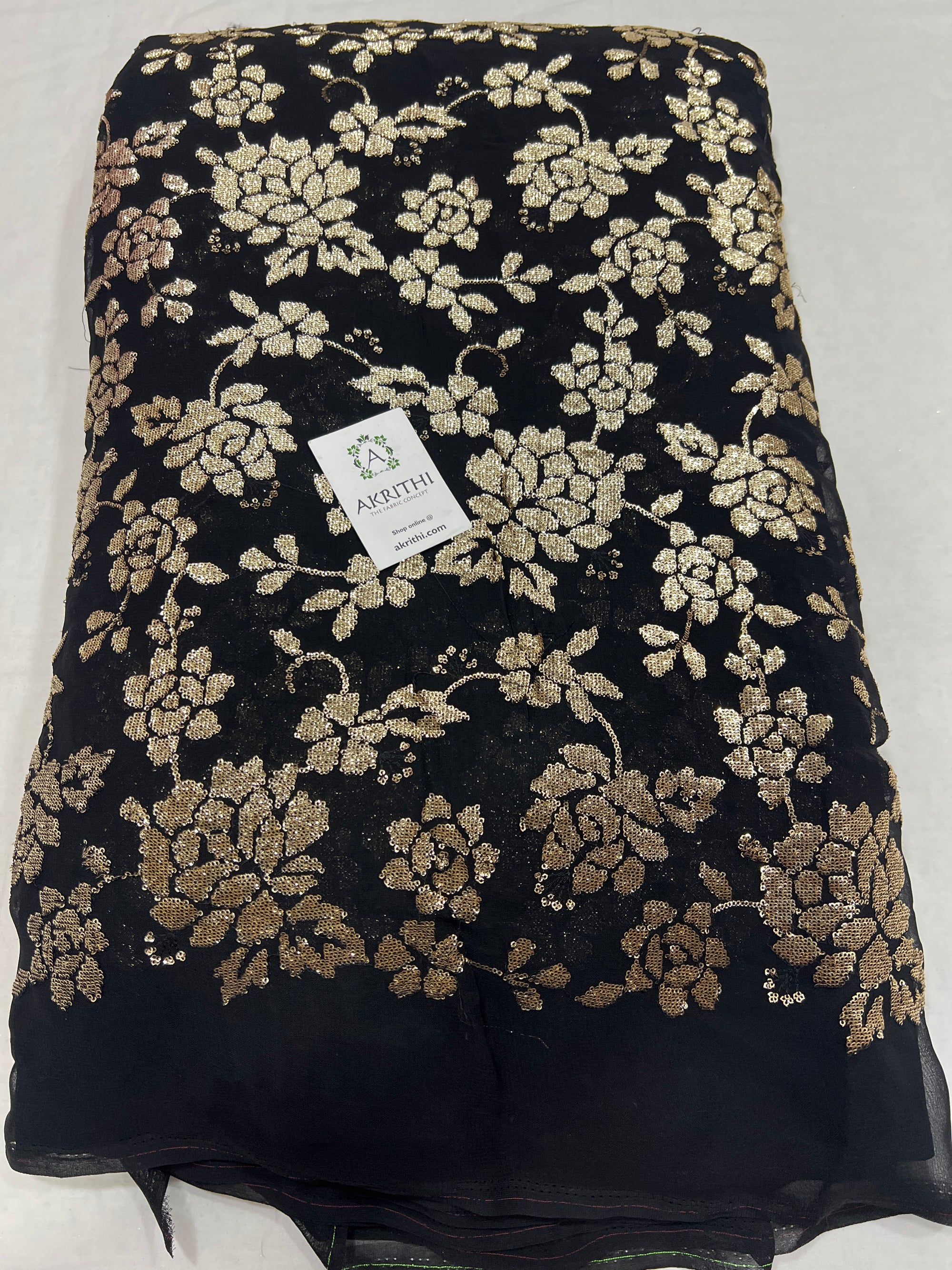 Embroidered Georgette fabric