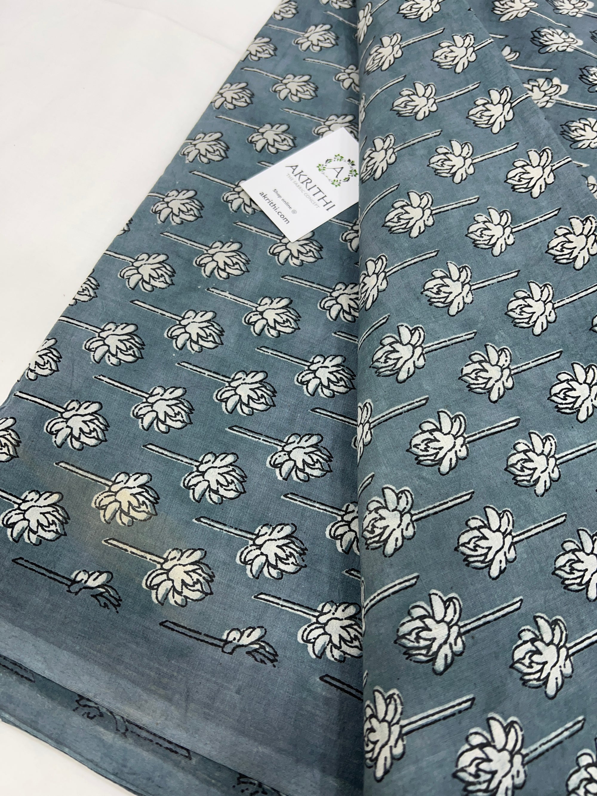 Dabu printed pure cotton fabric 70 cms cut