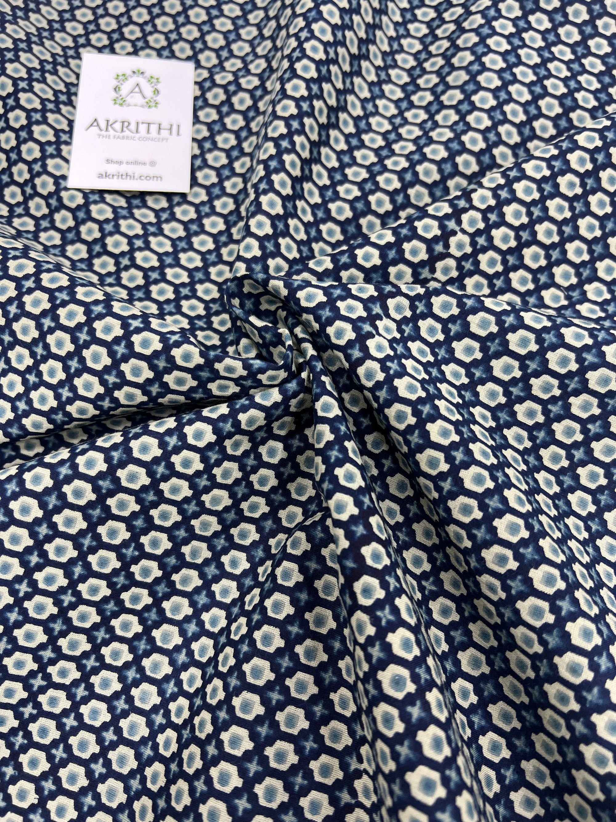 Printed pure cotton fabric