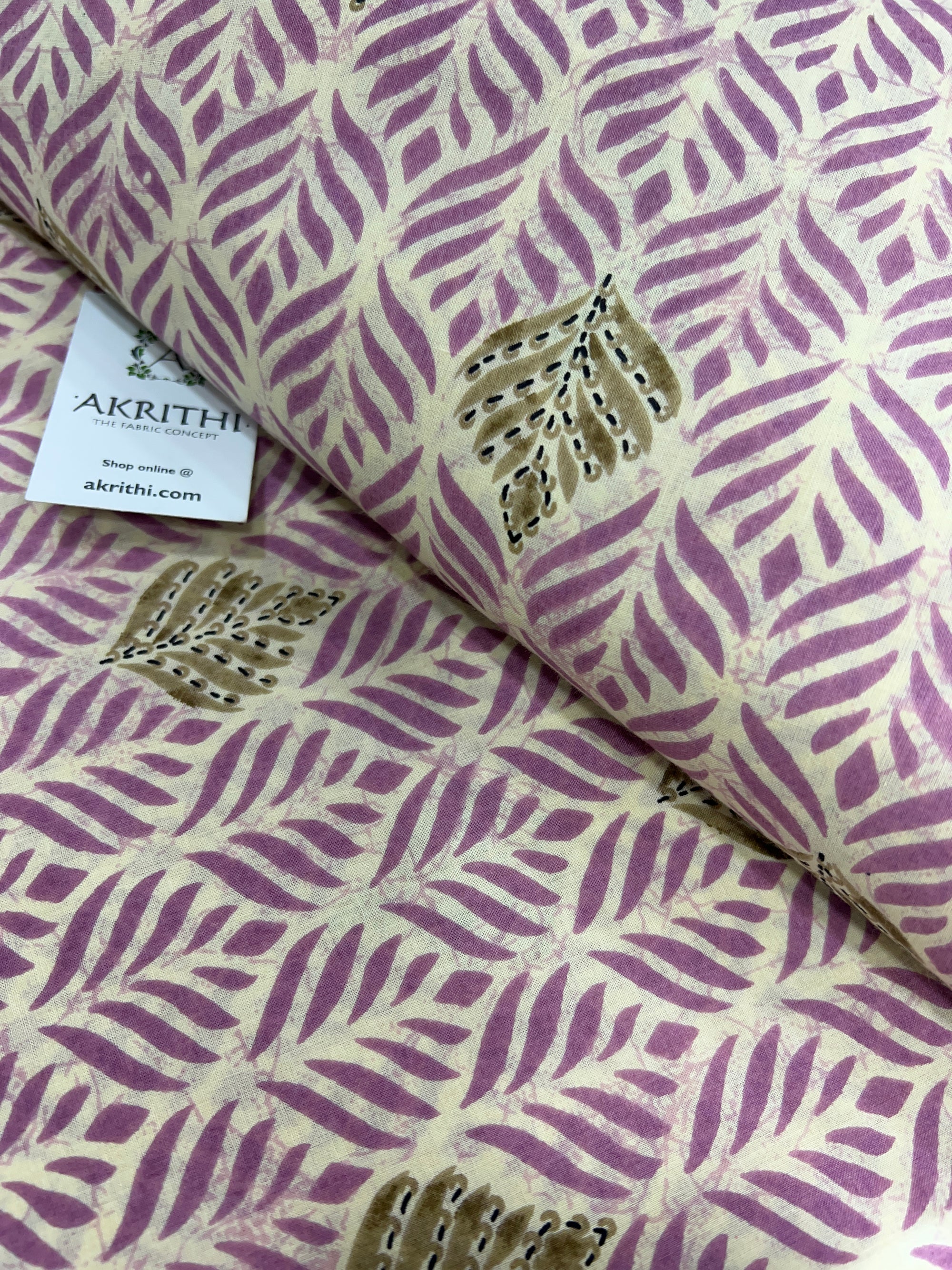 Printed pure cotton fabric
