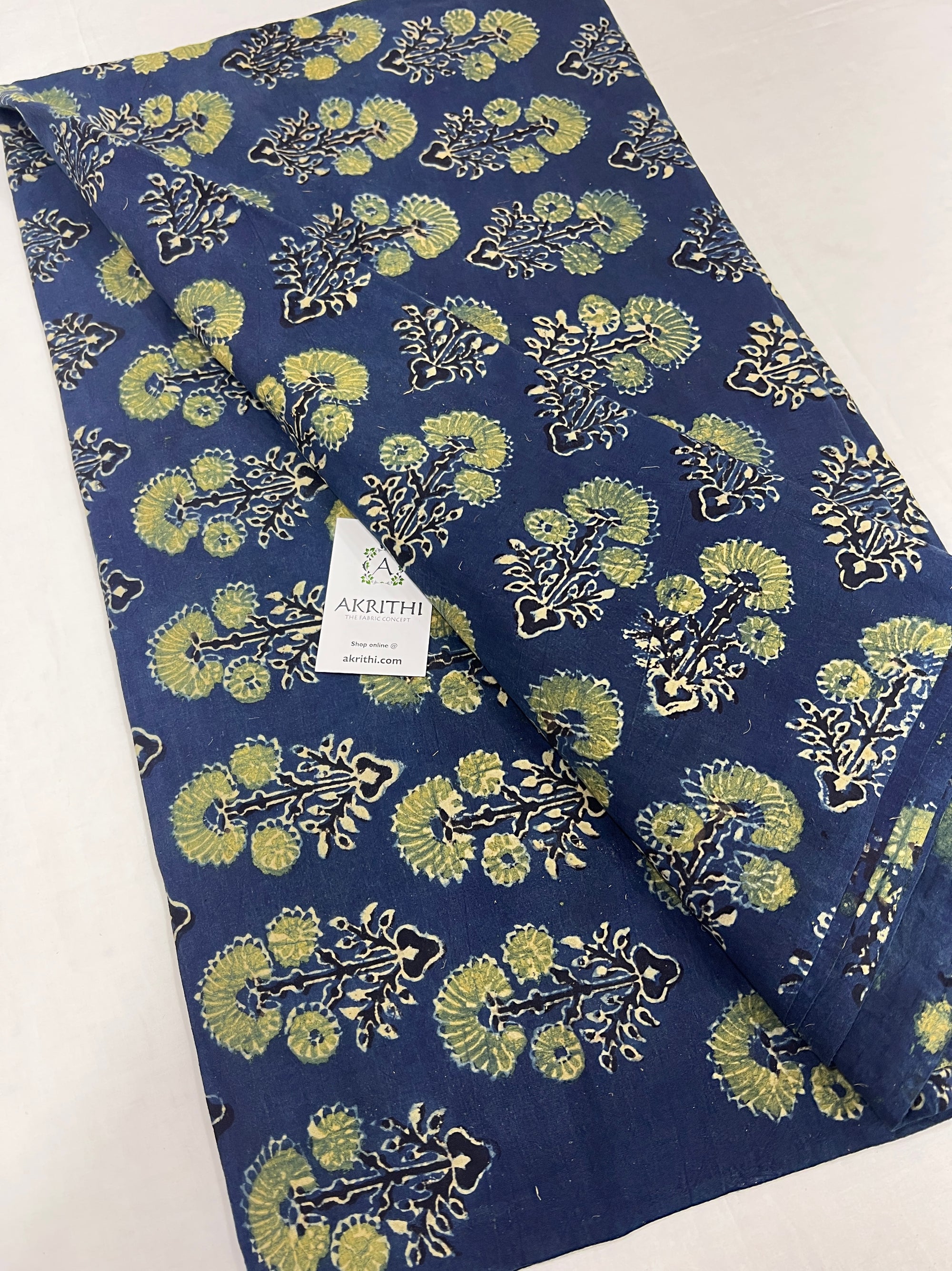 Ajrakh pure cotton fabric