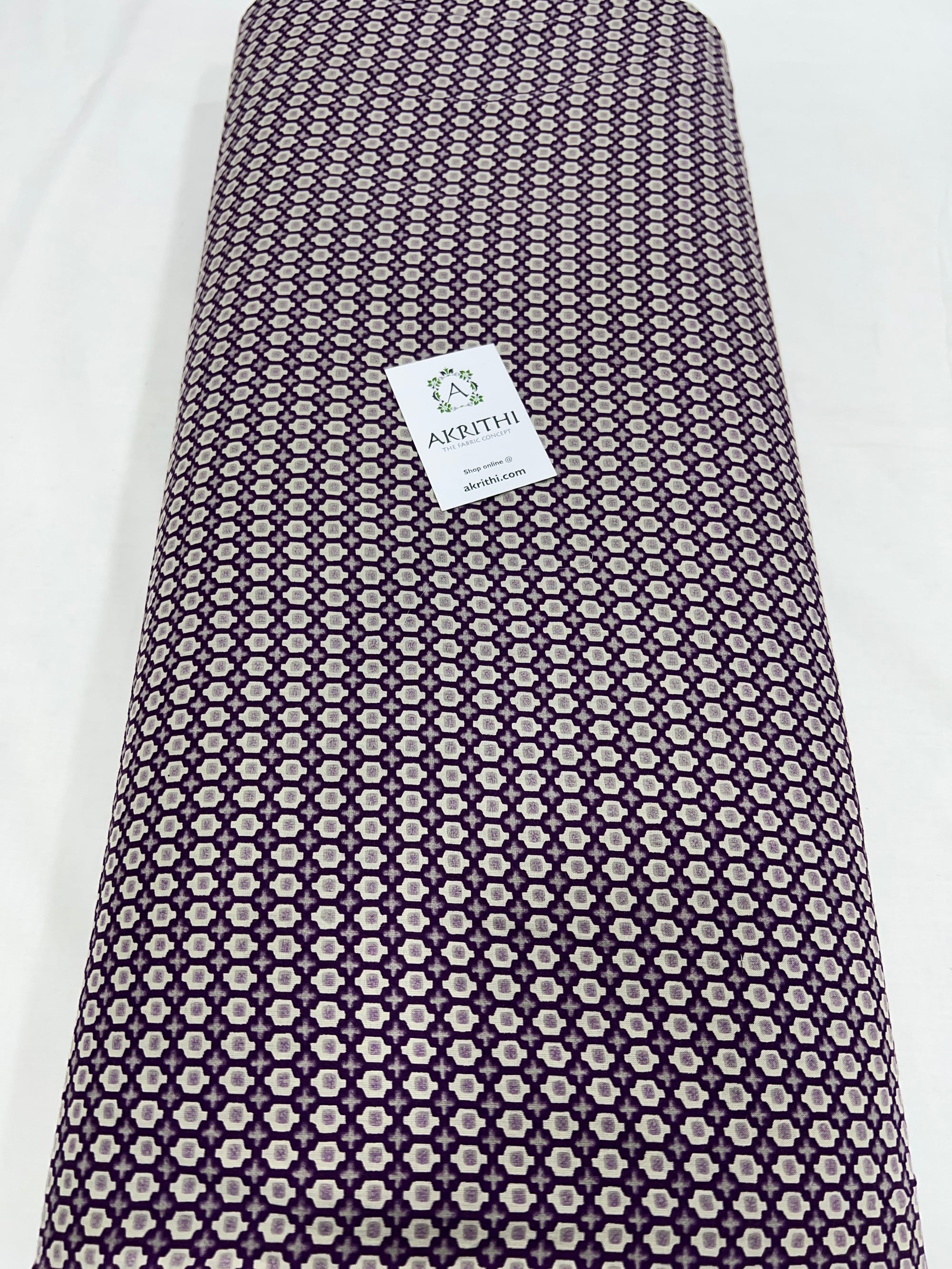 Printed pure cotton fabric