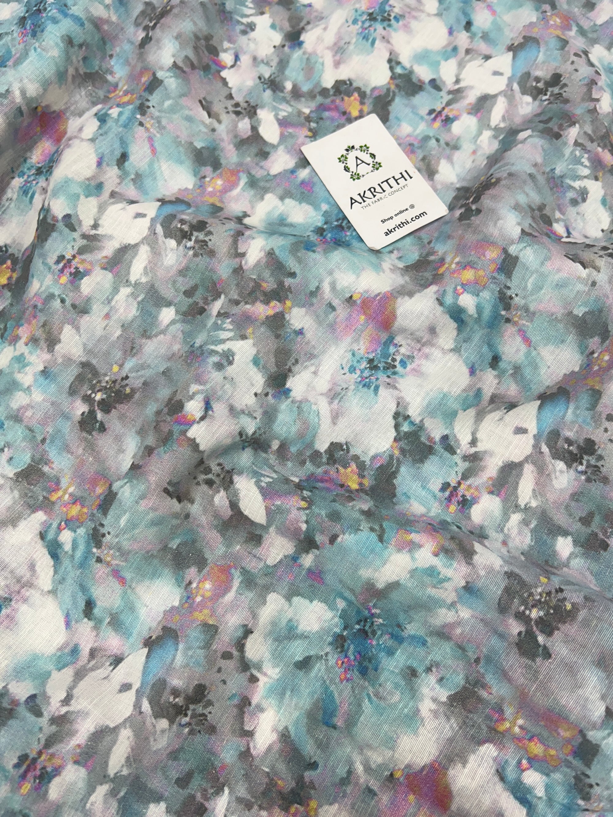 Digital Printed pure linen fabric