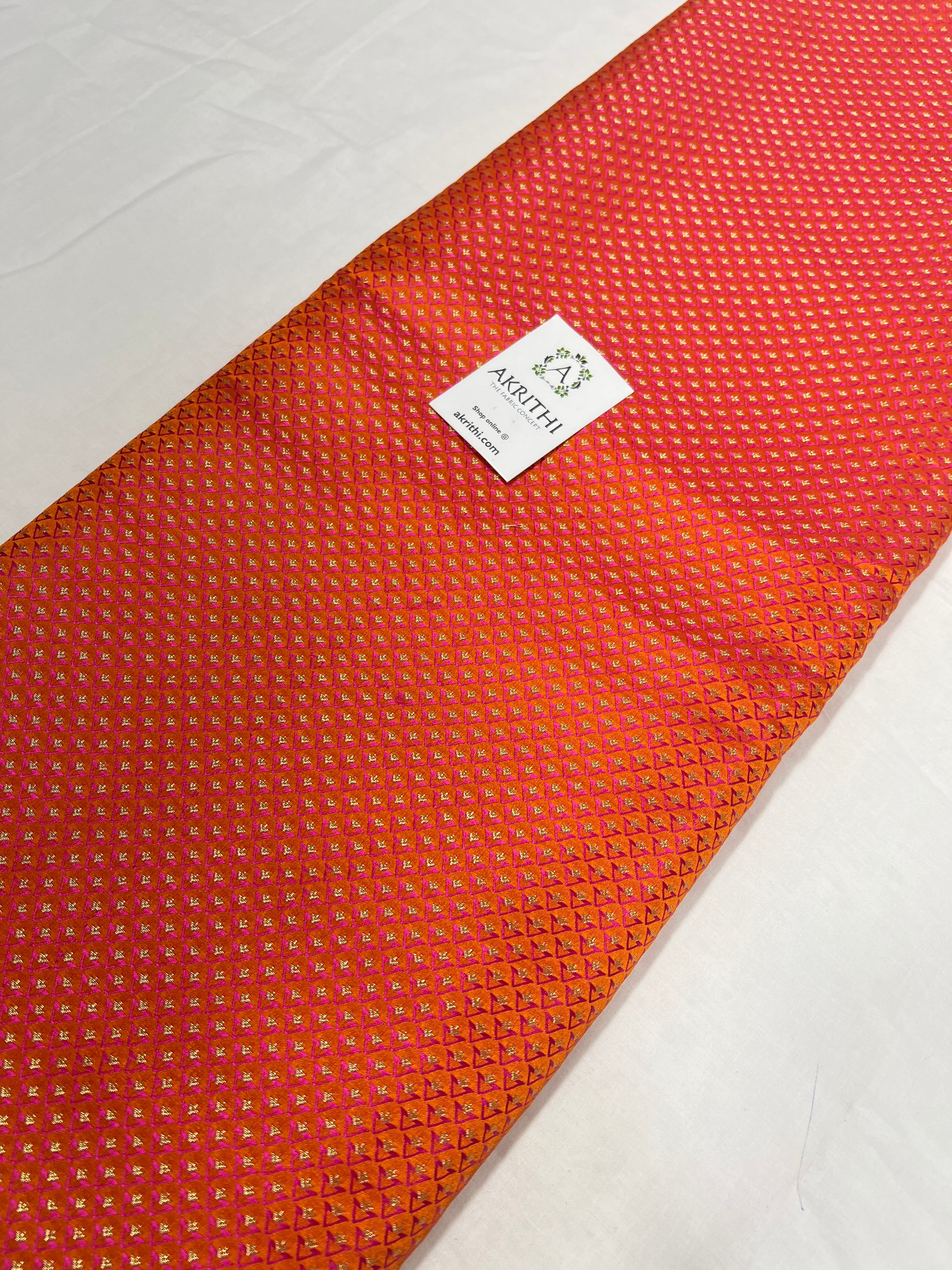 Pure Banarasi brocade fabric 60 CM CUT