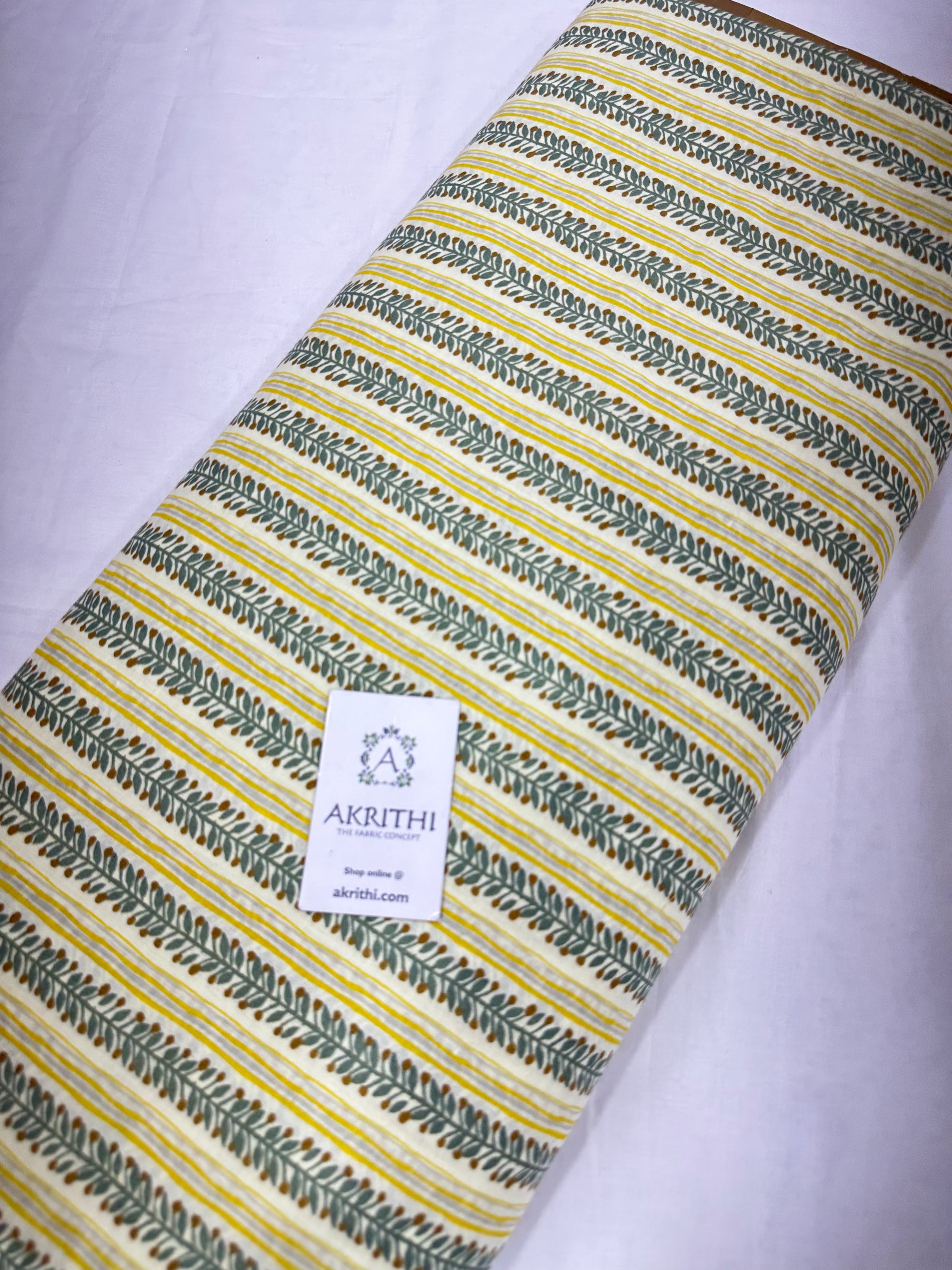 Printed pure cotton fabric