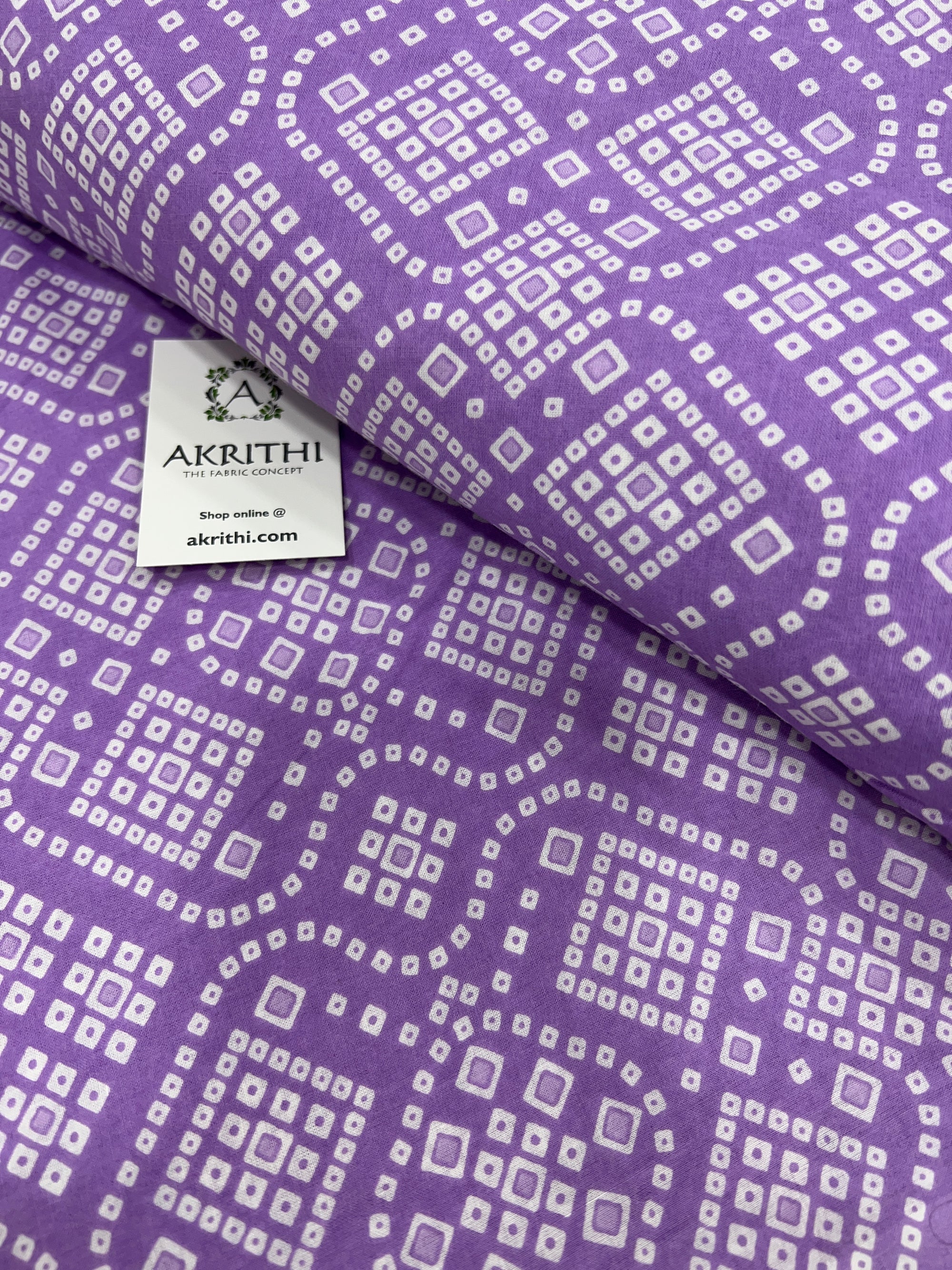 Printed pure cotton fabric
